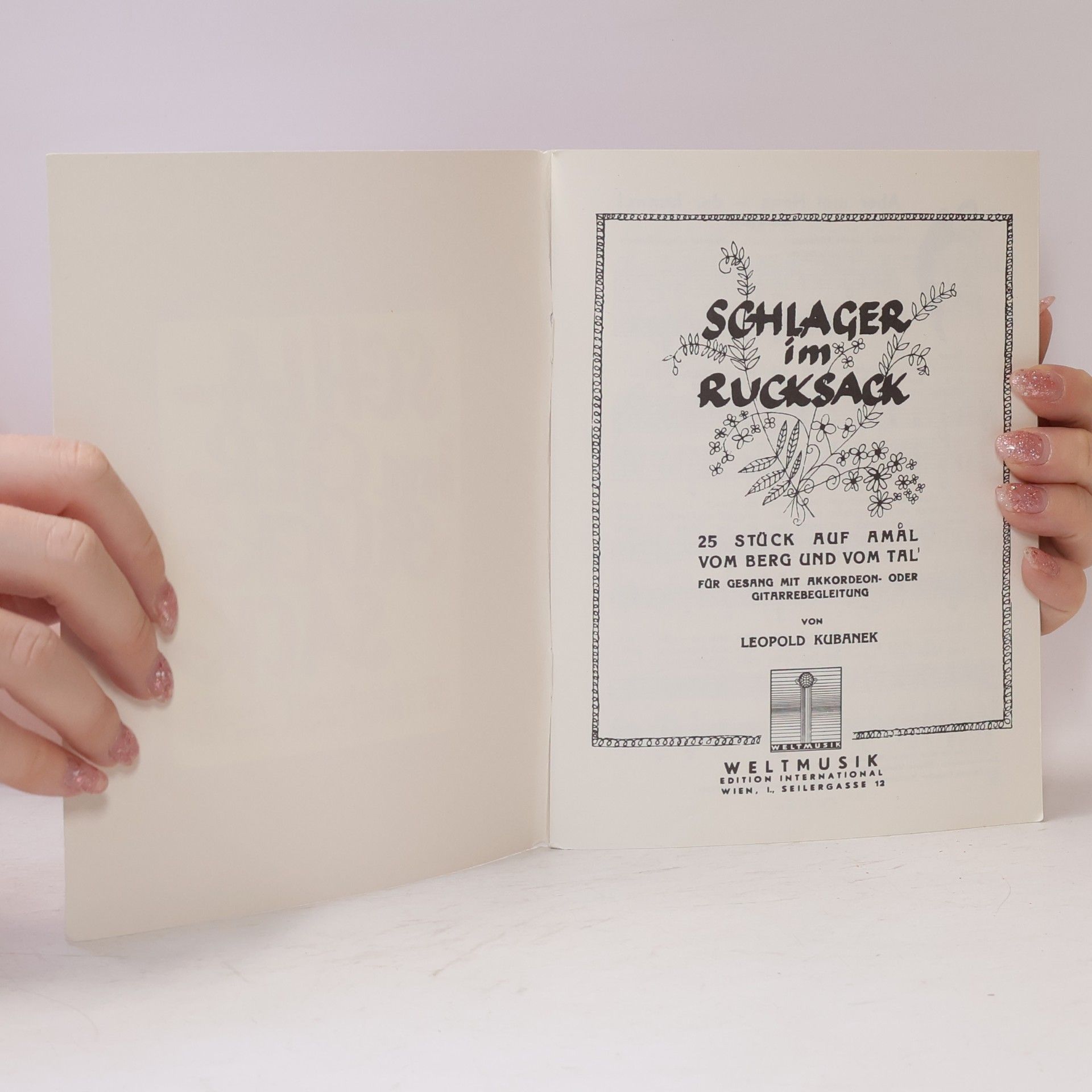Leopold Kubanek Schlager im Rucksack