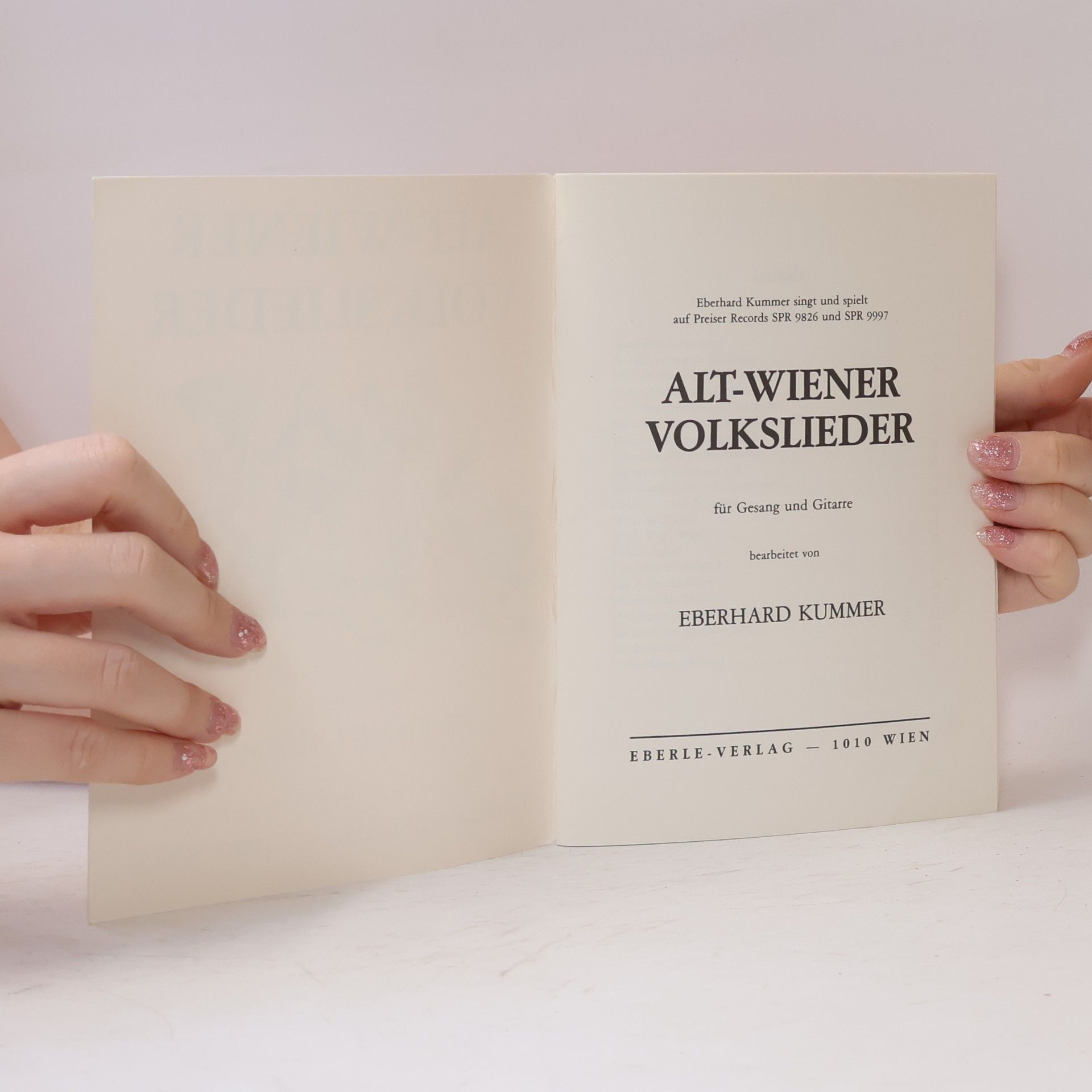 Eberhard Kummer Alt-Wiener Volkslieder