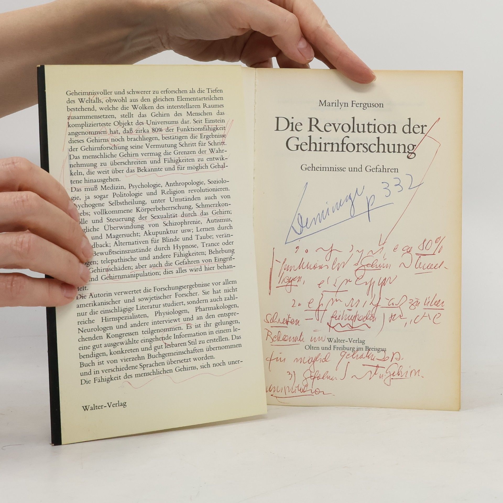 Marilyn Ferguson Die Revolution der Gehirnforschung