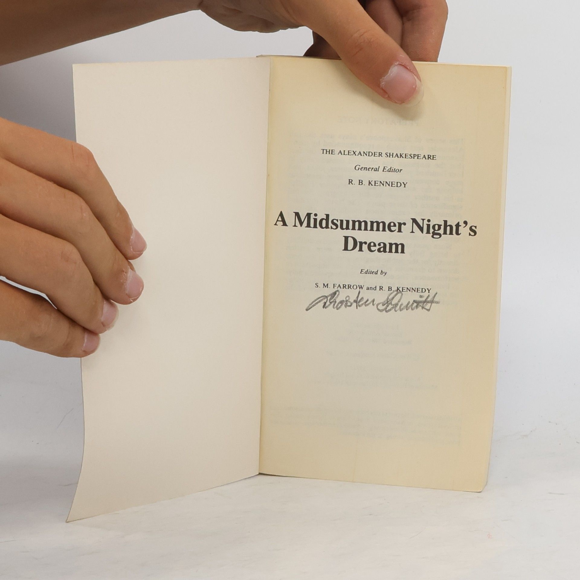 William Shakespeare The Alexander Shakespeare. A Midsummer Night's Dream