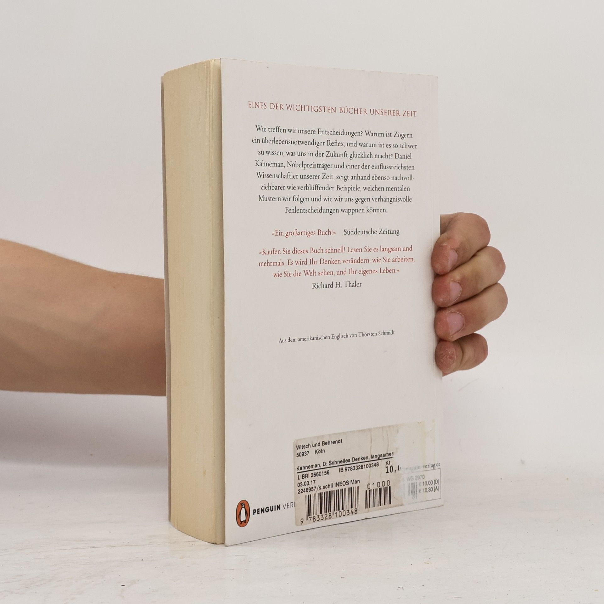 Daniel Kahneman Schnelles Denken, langsames Denken