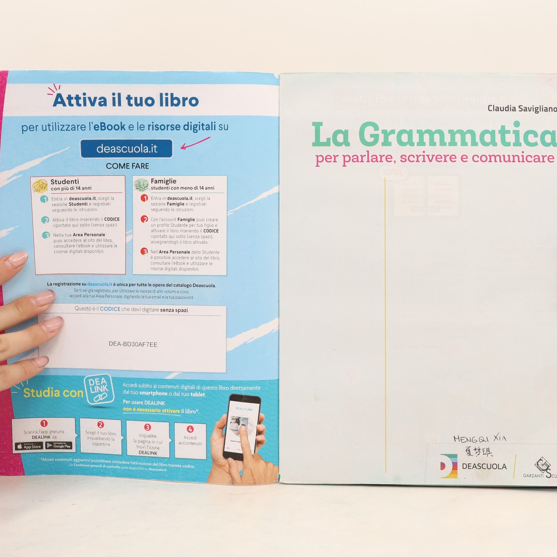 Claudia Savigliano La Grammatica per parlare, scrivere e comunicare