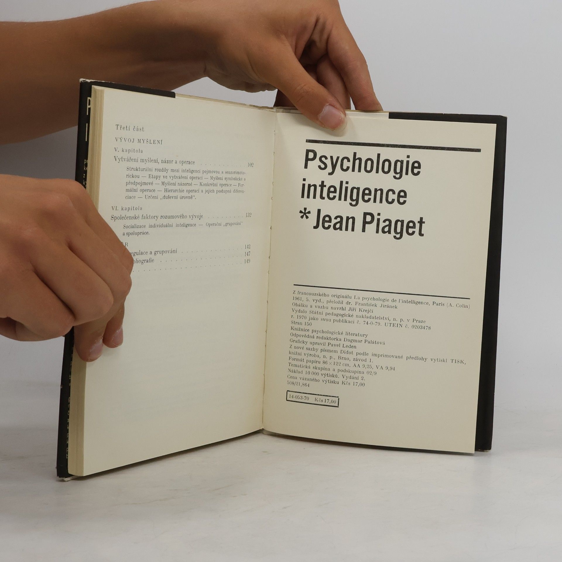 Jean Piaget Psychologie inteligence