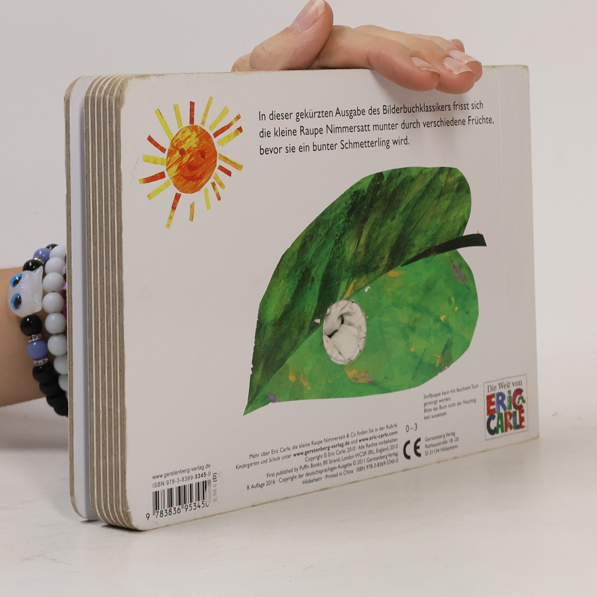 Eric Carle Die kleine Raupe Nimmersatt. Mein Fingerpuppenbuch.