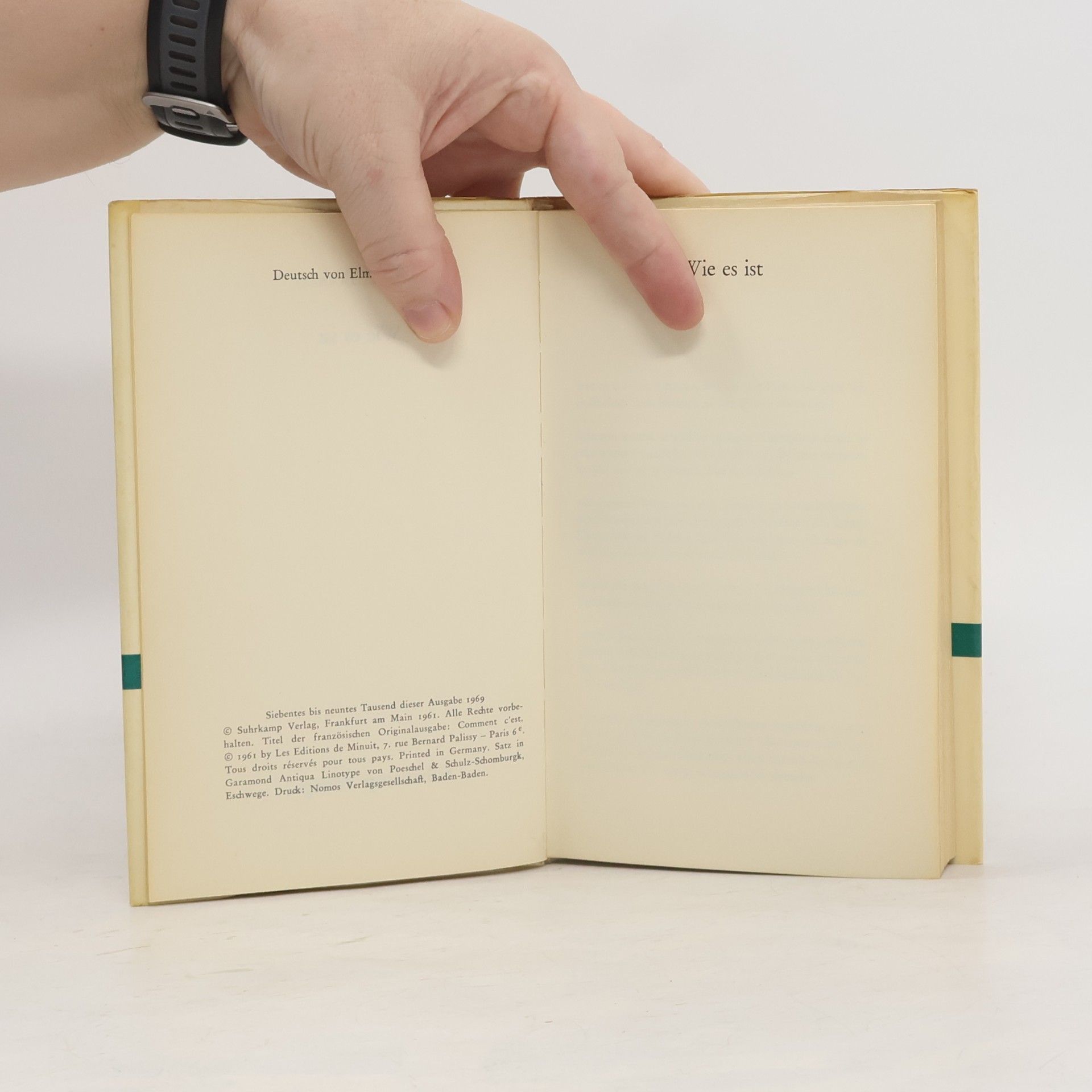 Samuel Beckett Wie es ist