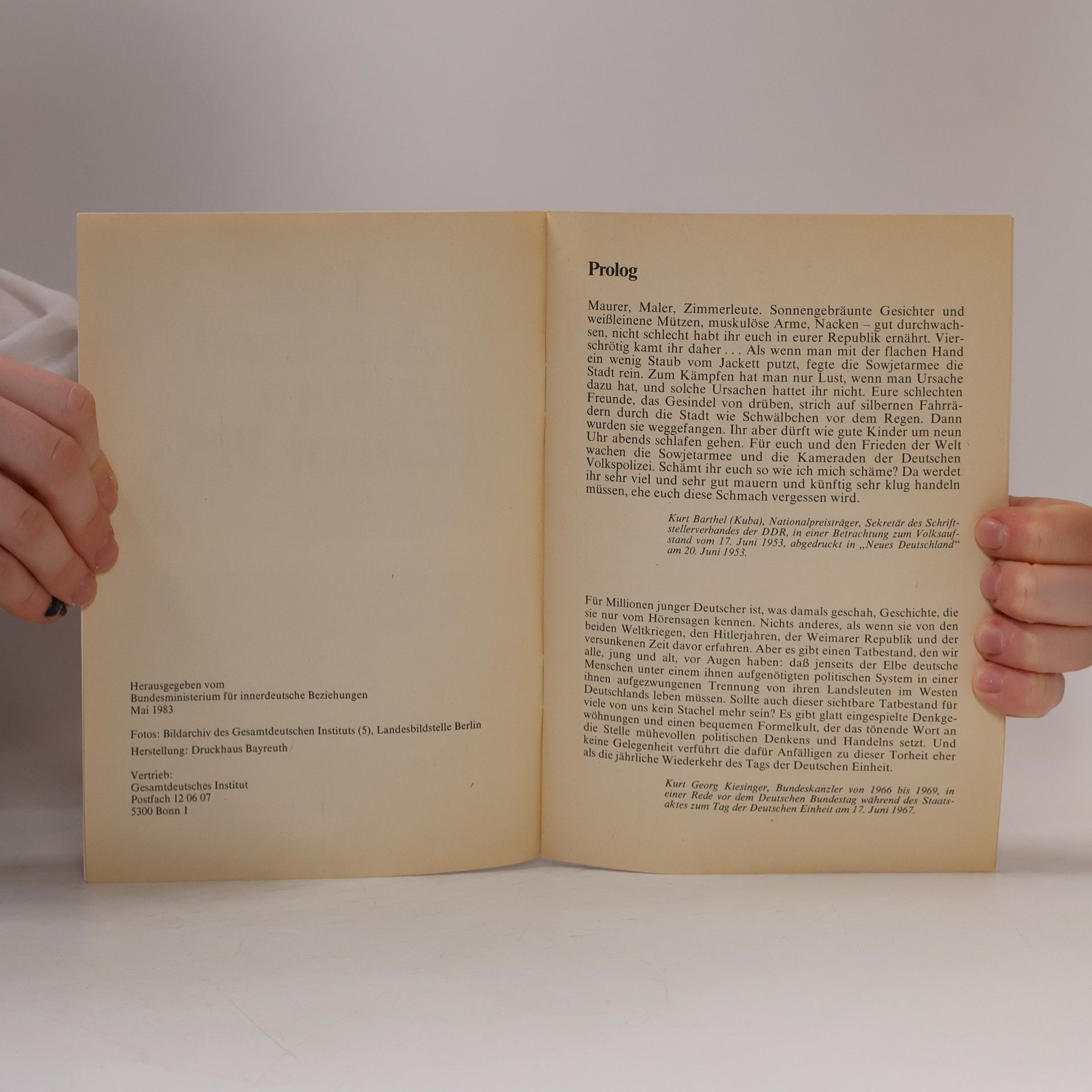 Various authors Der Aufstand vom 17. Juni 1953