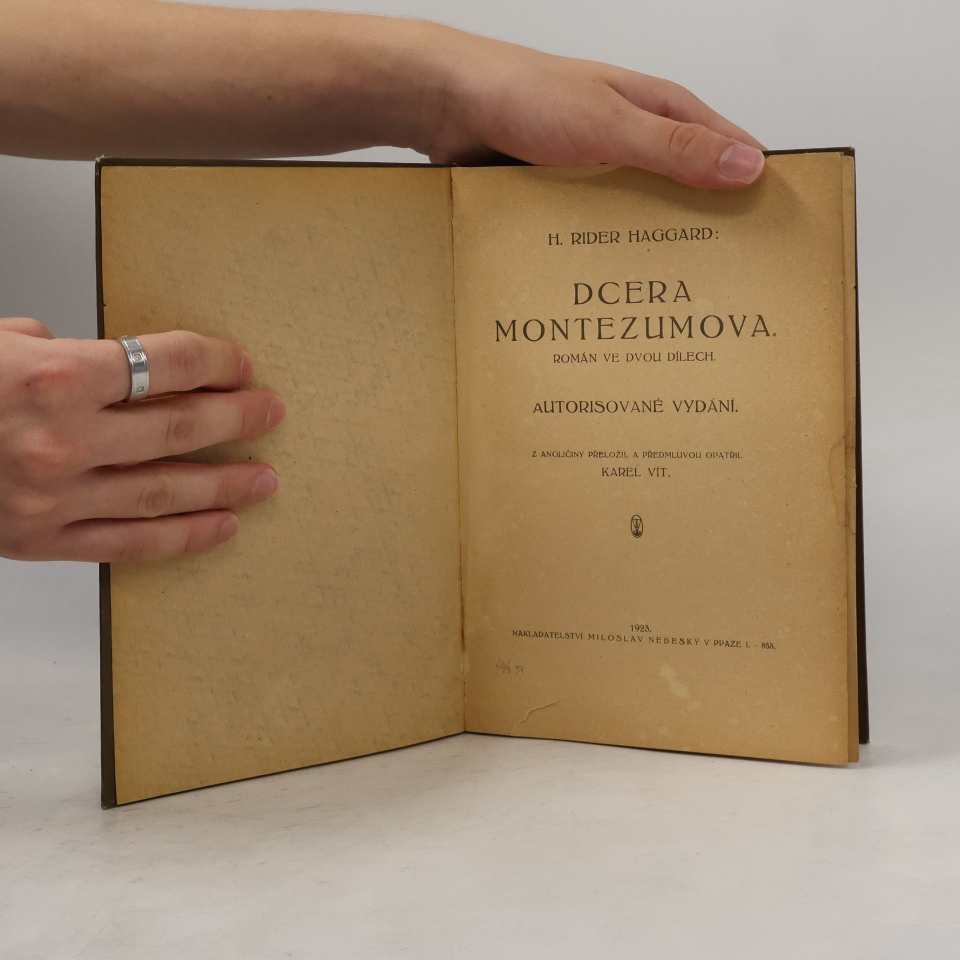 H. Rider Haggard Dcera Montezumova. 1. díl