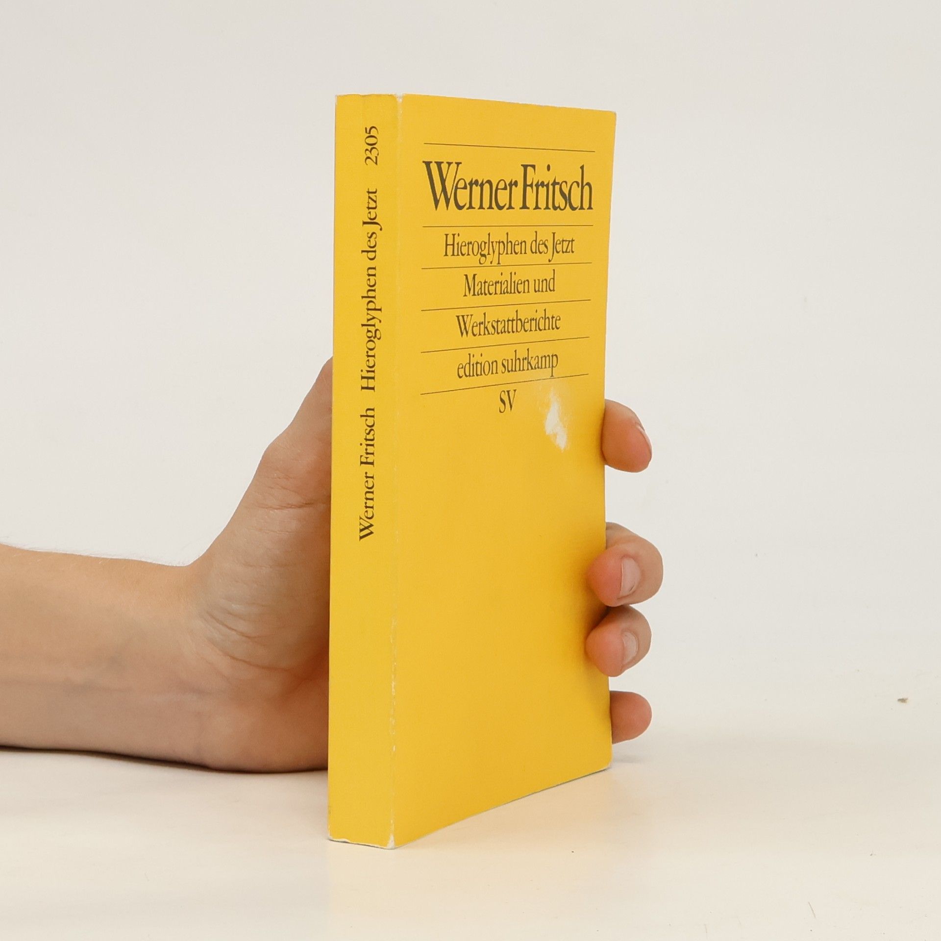 Werner Fritsch Edition Suhrkamp - 2305: Hieroglyphen des Jetzt