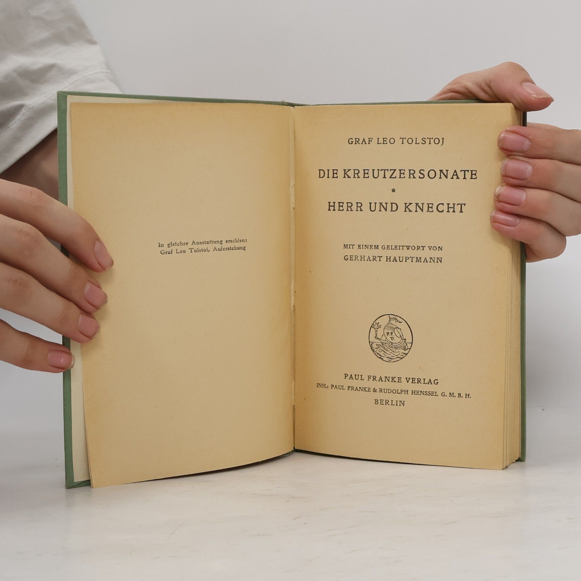 Lew Nikolajewitsch Tolstoi Die Kreutzersonate. Herr und Knecht
