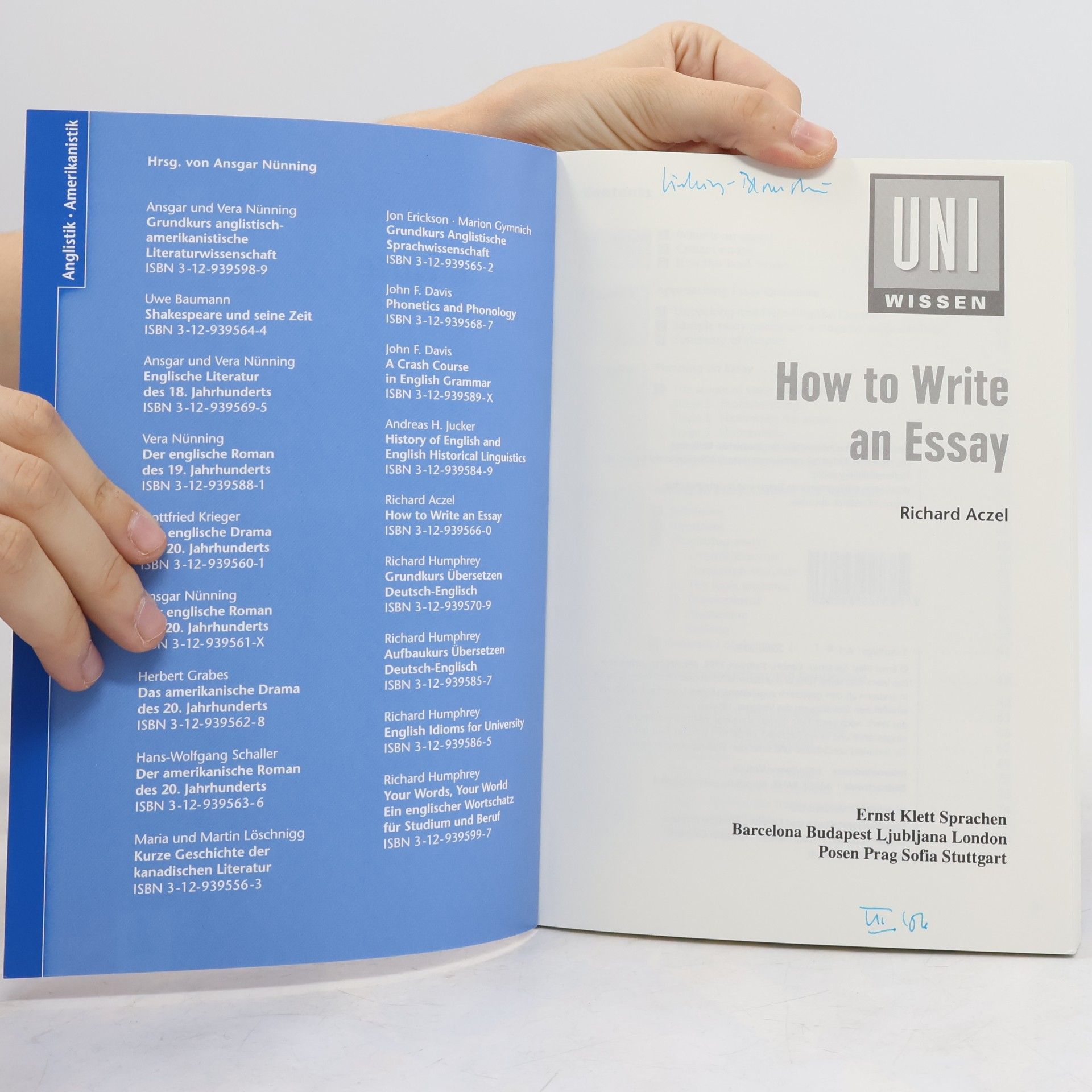 Richard Aczel How to Write an Essay