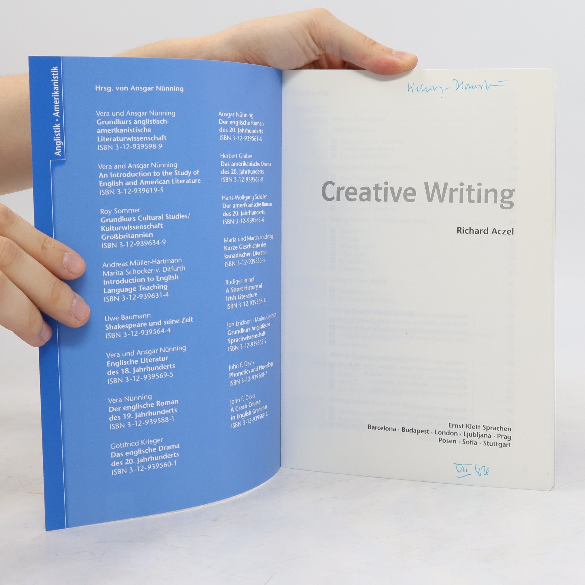Richard Aczel Creative Writing
