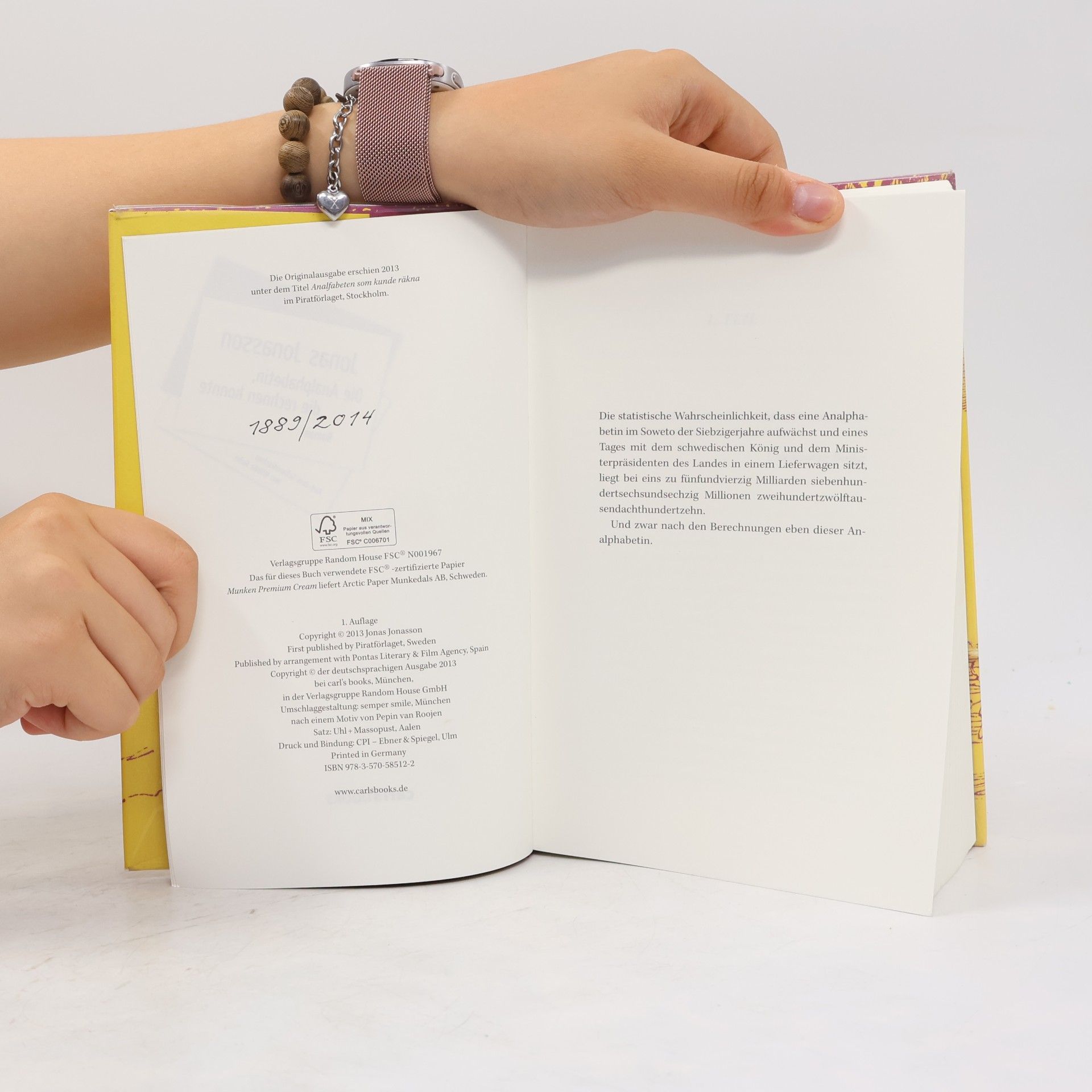 Jonas Jonasson Die Analphabetin, die rechnen konnte