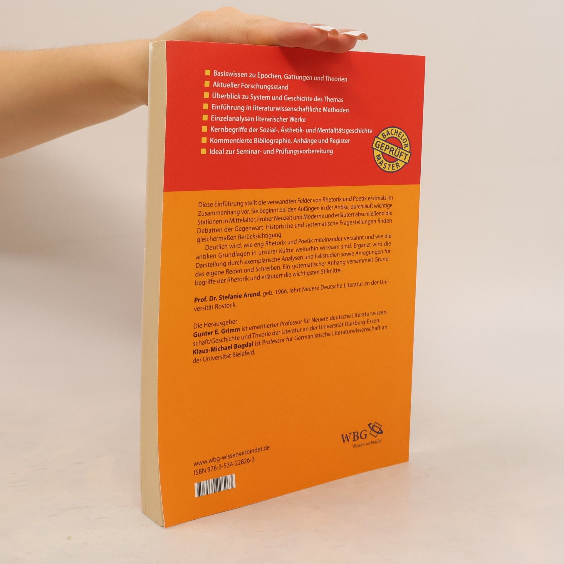 Stefanie Arend Einführung in Rhetorik und Poetik