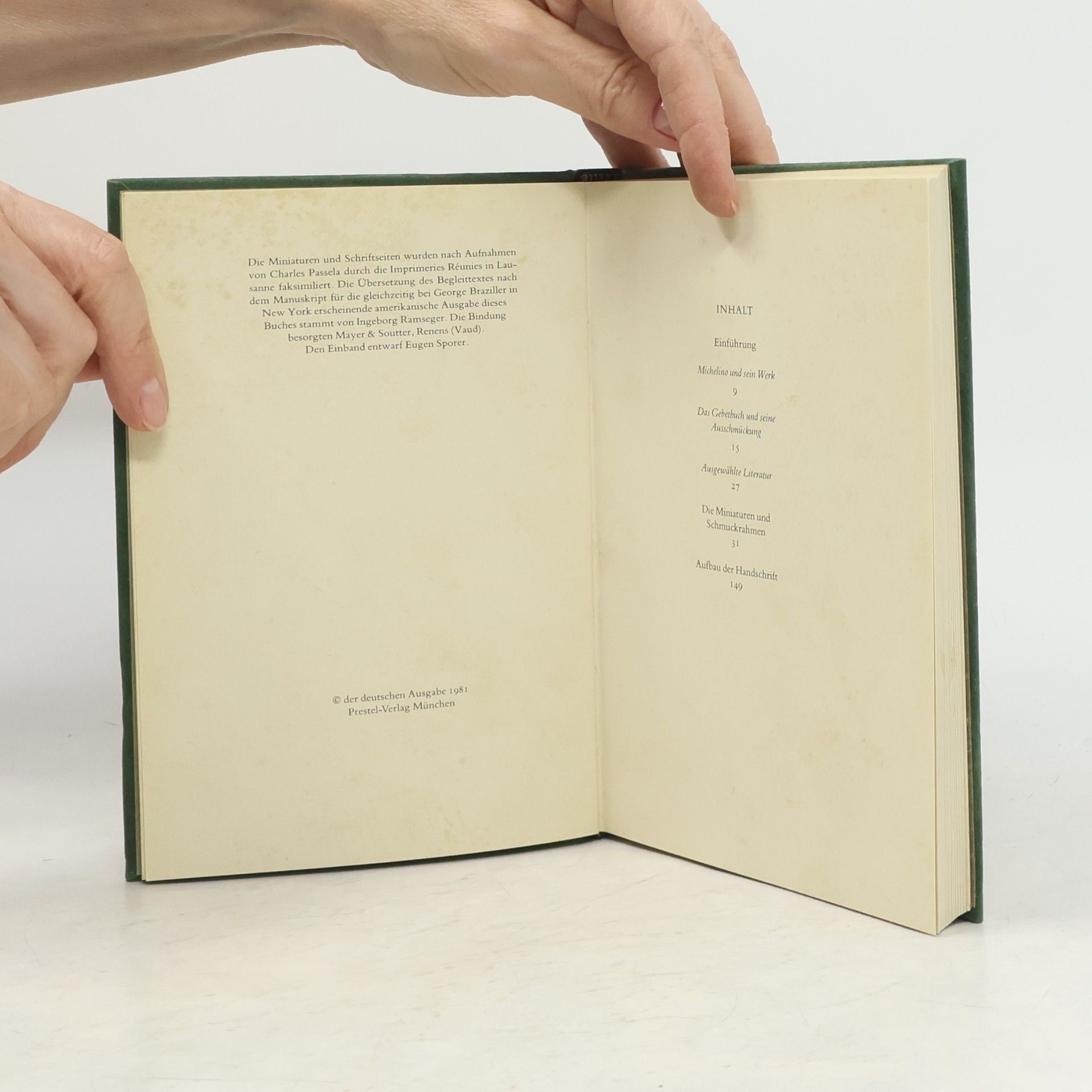 Colin Eisler Das Gebetbuch des Michelino da Besozzo