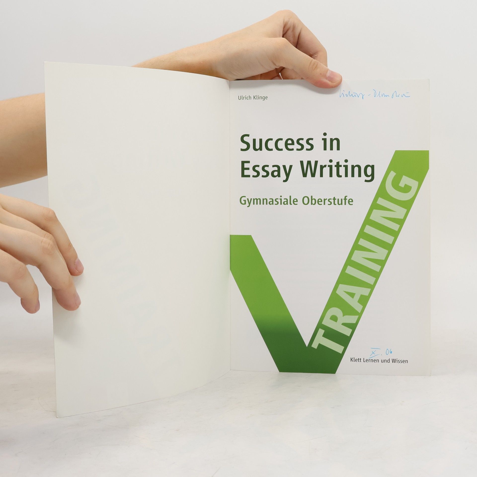 Ulrich Klinge Training Success in essay writing