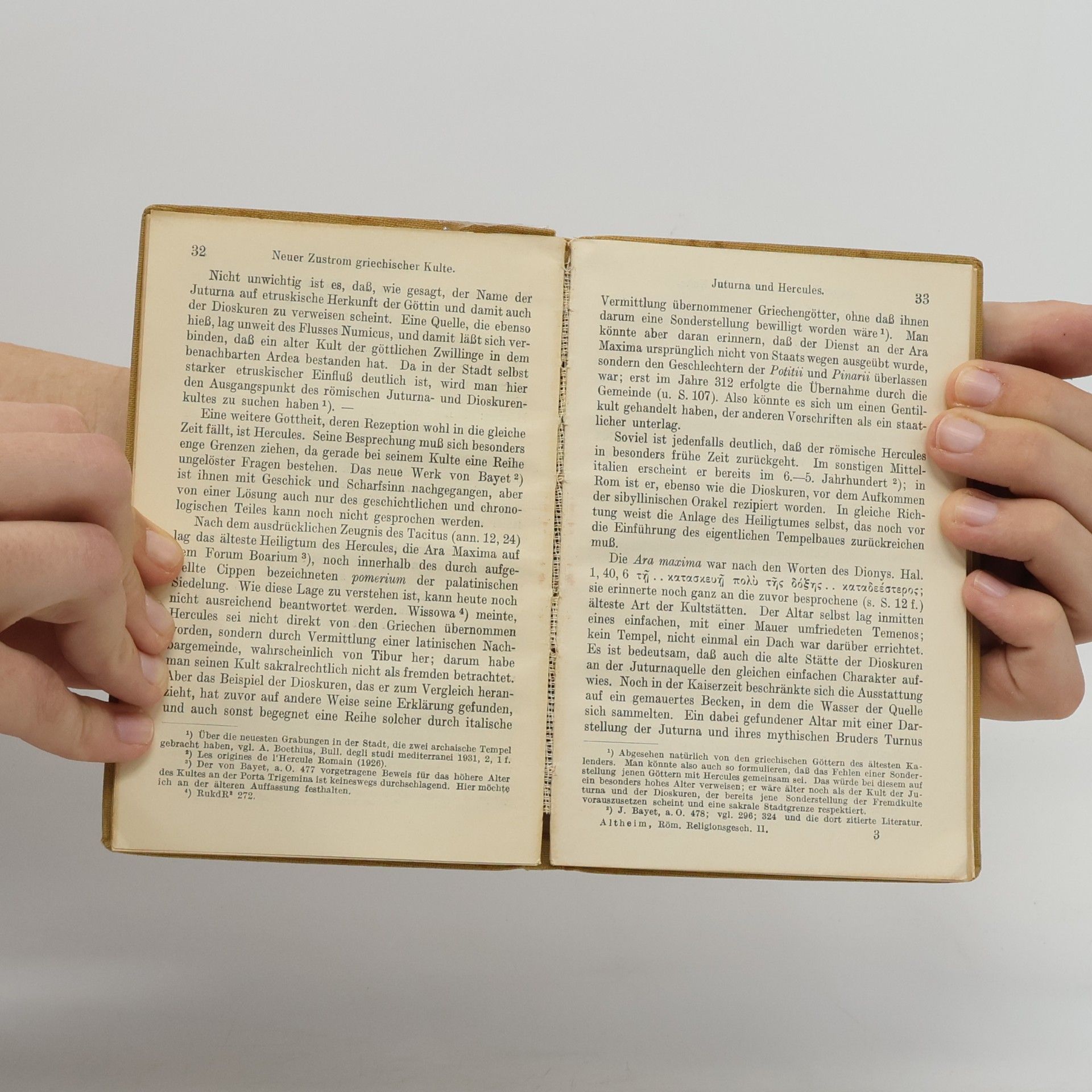 Franz Altheim Römische Religionsgeschichte II.