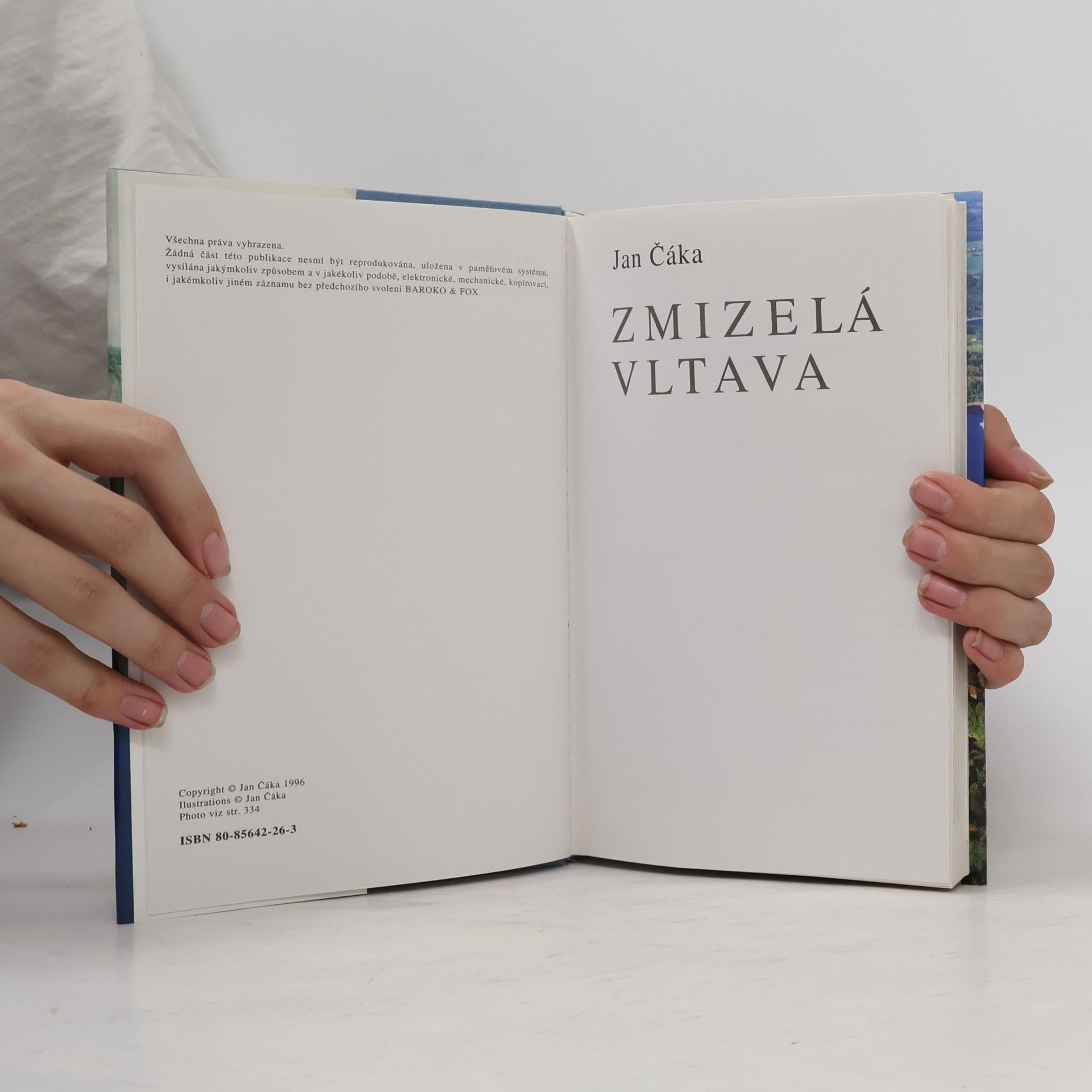 Jan Čáka Zmizelá Vltava