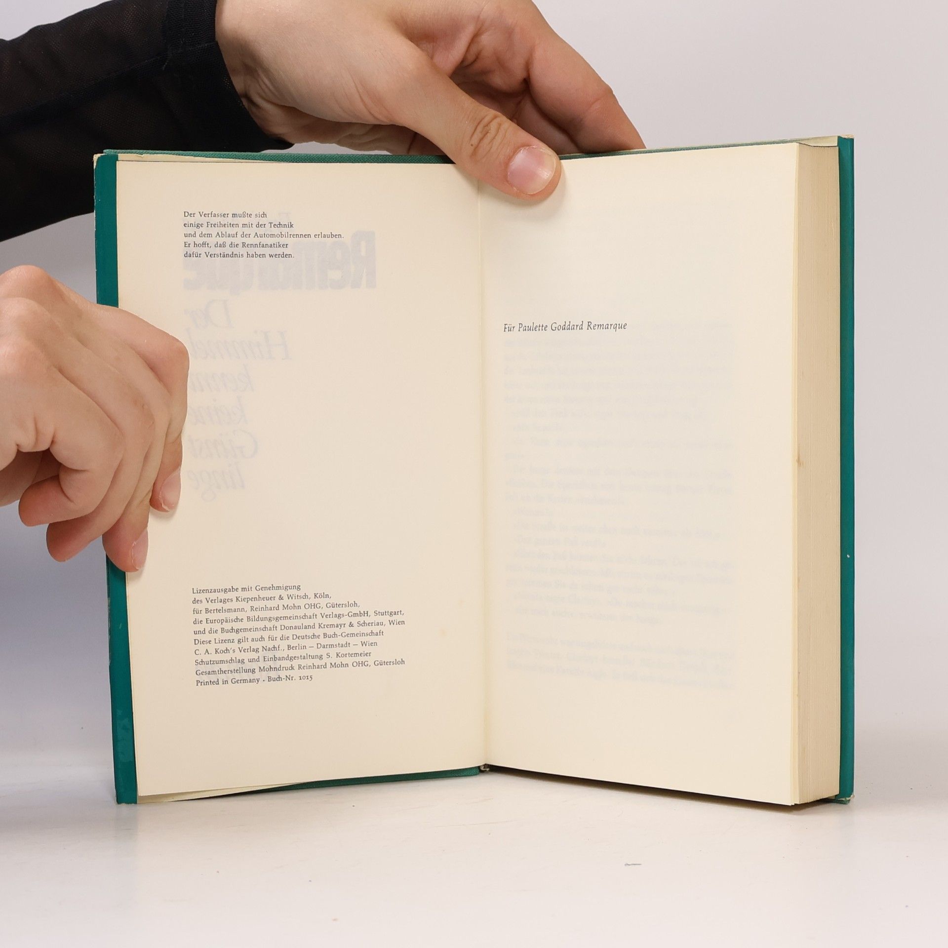 Erich Maria Remarque Der Himmel kennt keine Günstlinge