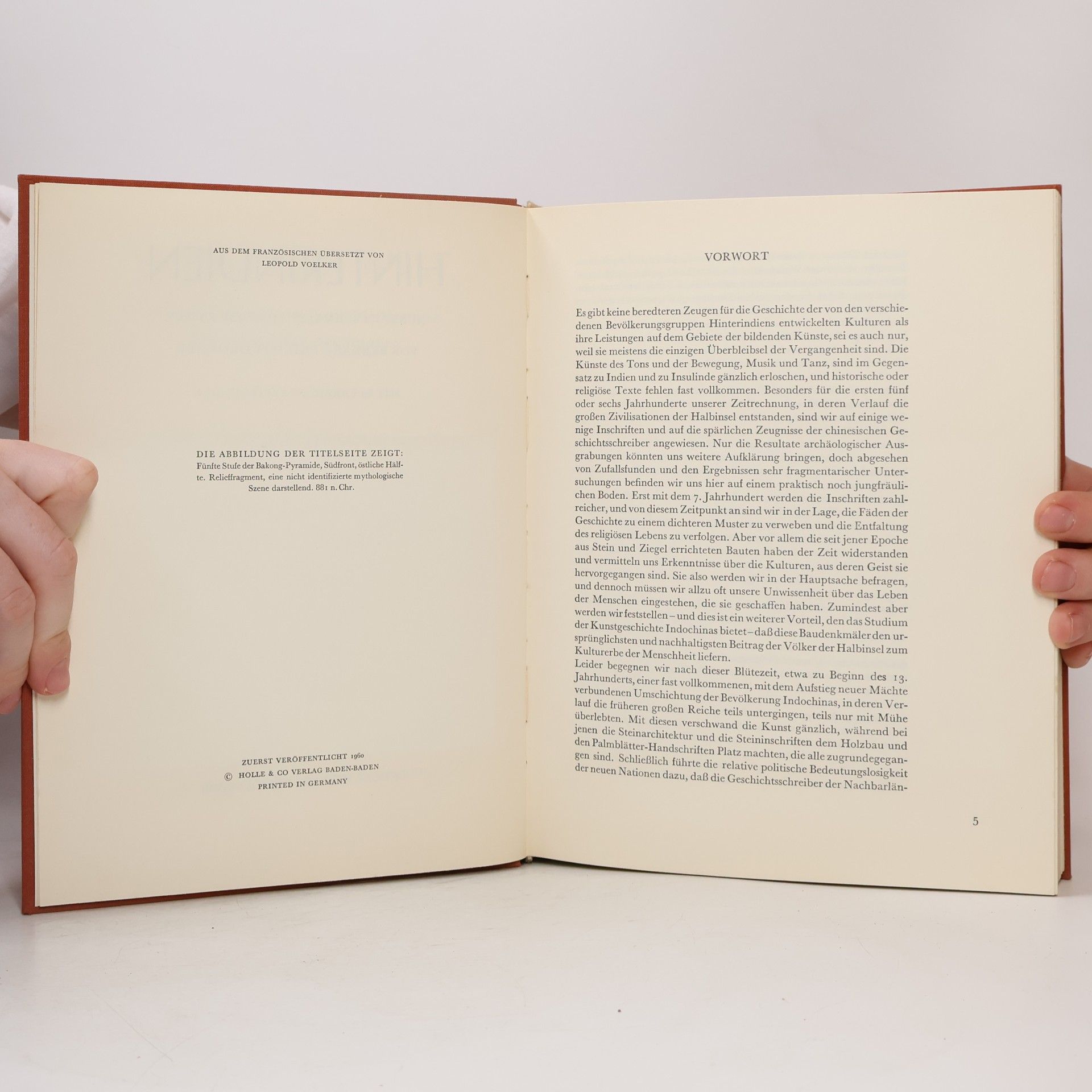 Bernard Philippe Groslier Kunst der Welt. Hinterindien