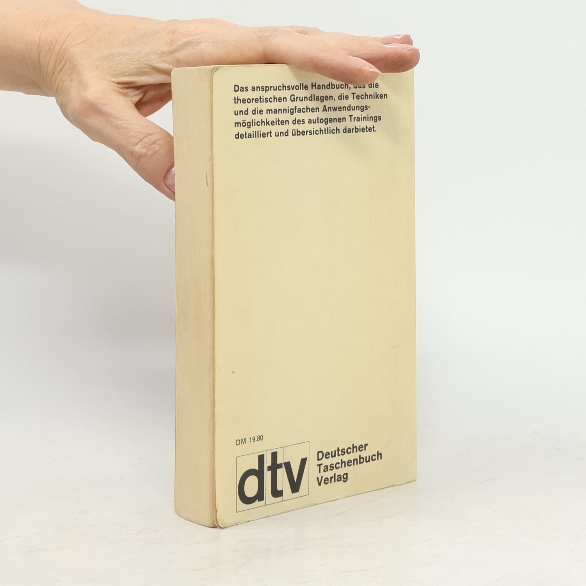 Bernt H. Hoffmann Handbuch des autogenen Trainings