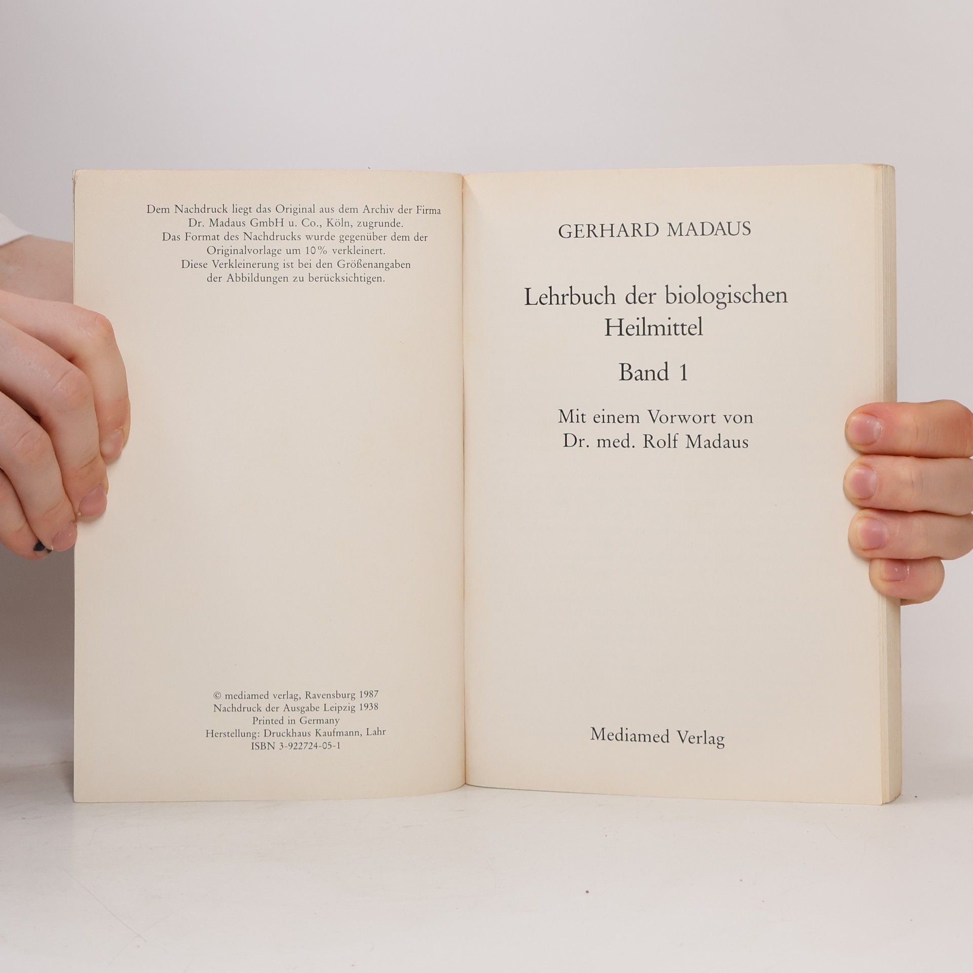 Gerhard Madaus Lehrbuch der biologischen Heilmittel 1