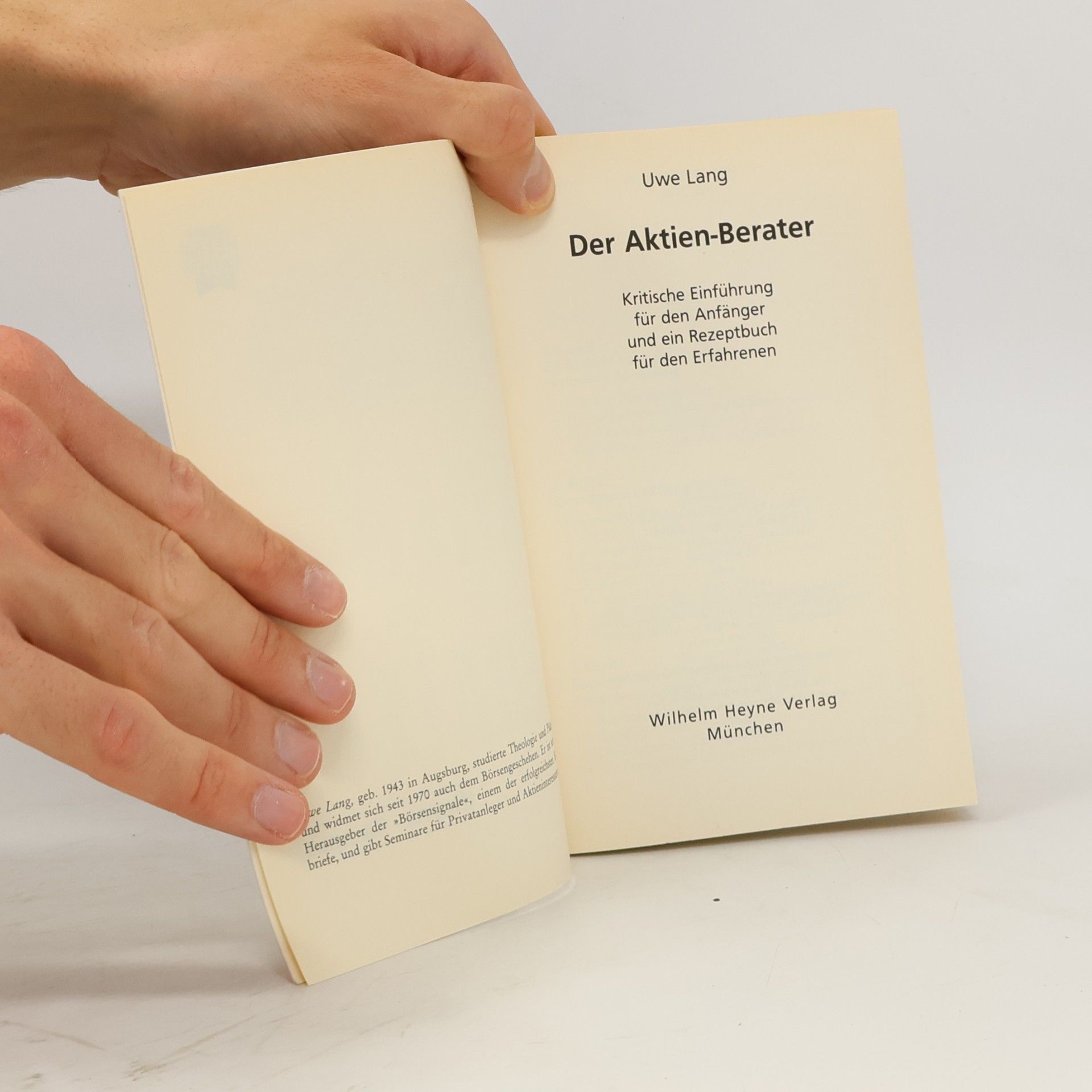 Uwe Lang Der Aktien-Berater