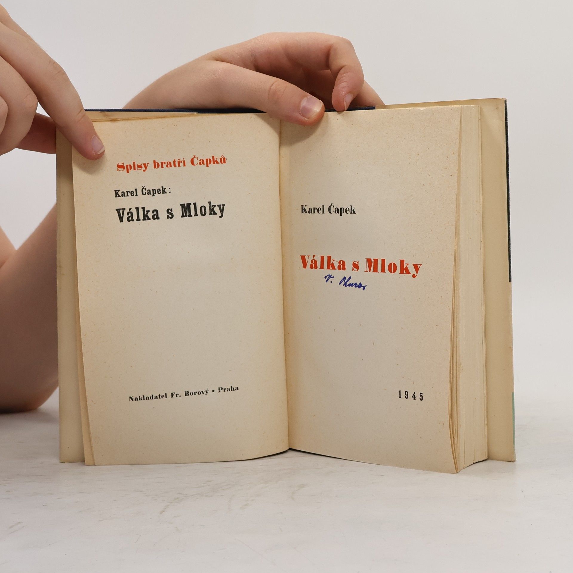 Karel Čapek Válka s Mloky