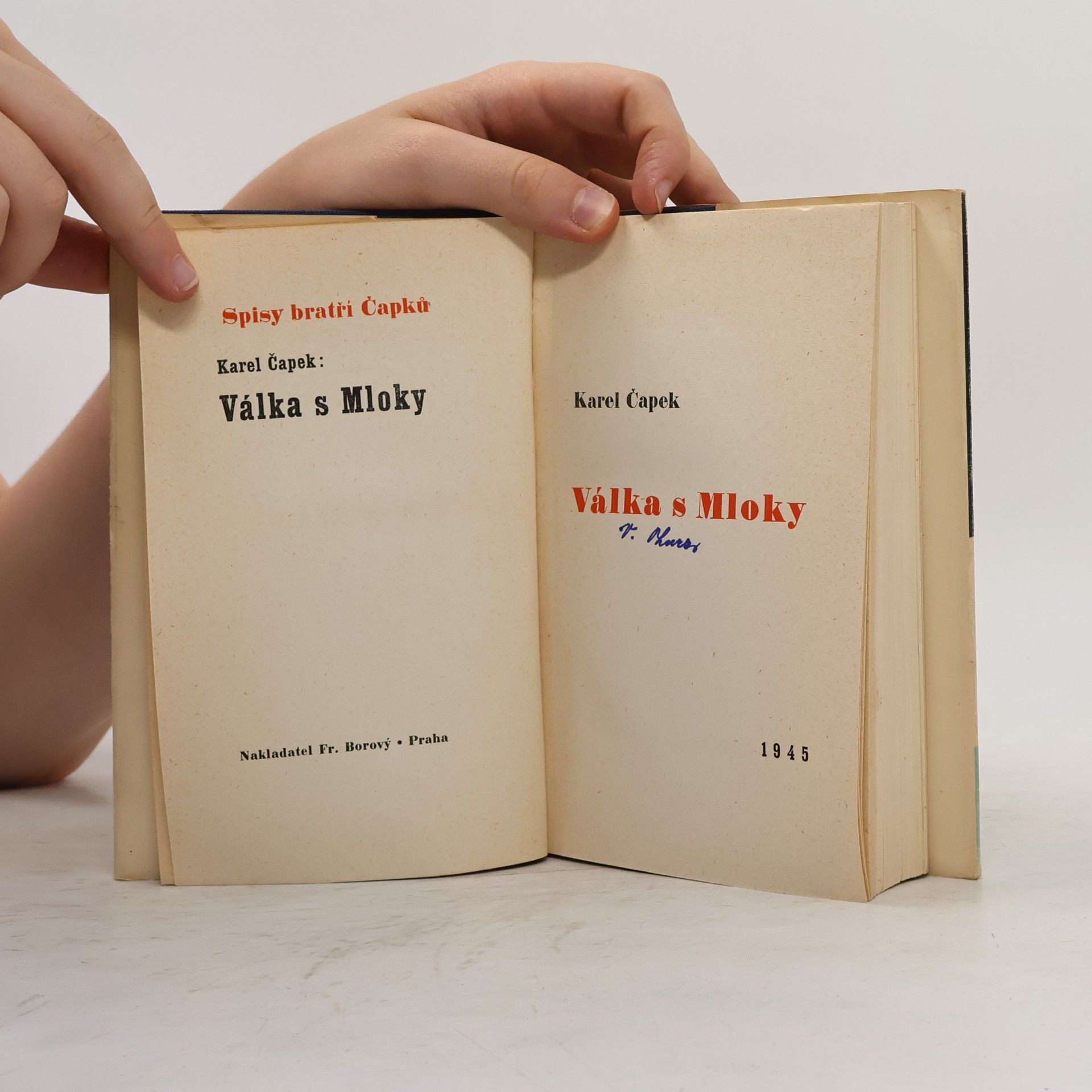 Karel Čapek Válka s Mloky