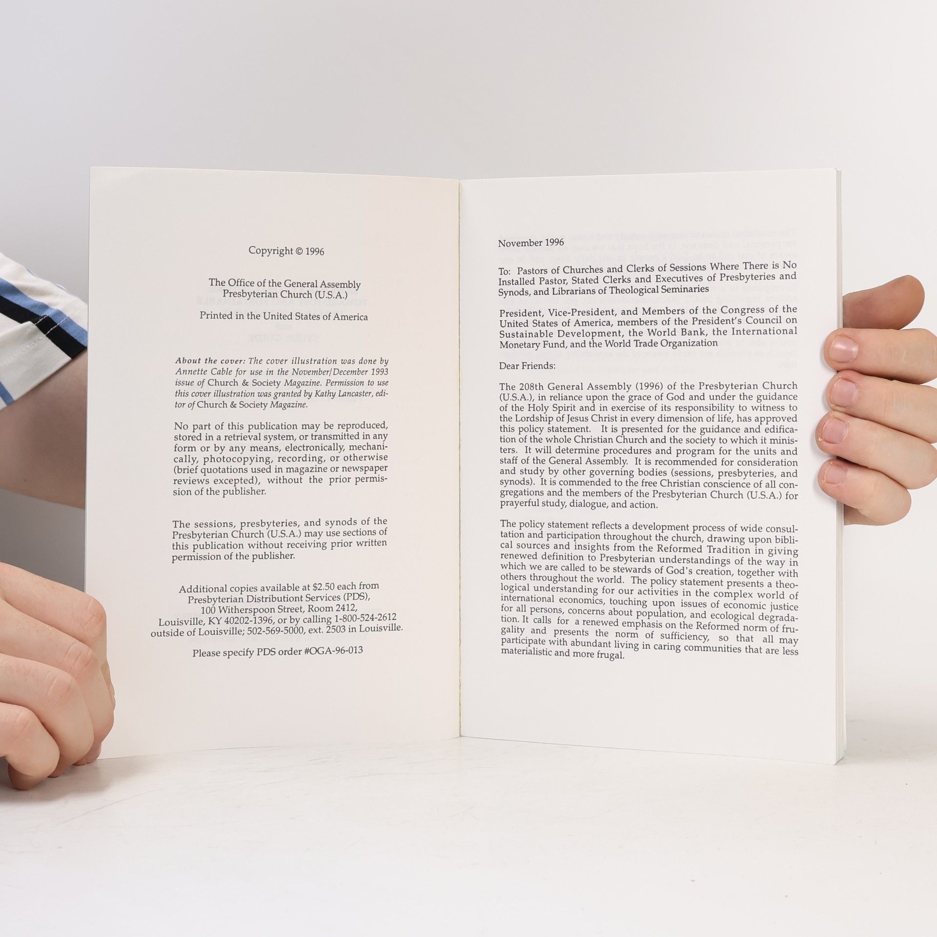 Various authors Hope for a Global Future: Toward Just and Sustainable Human Development