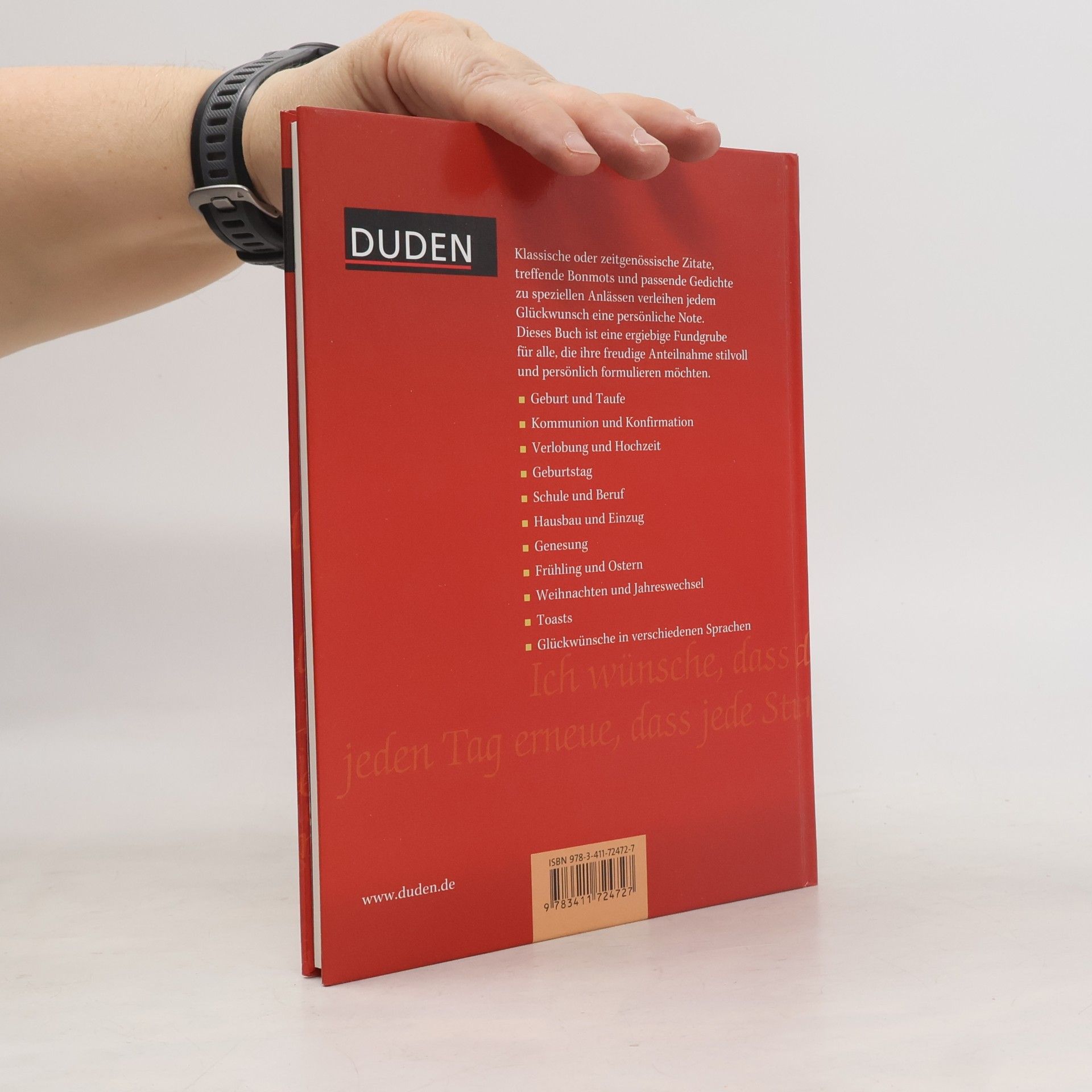 Sylvia Schmitt Duden, Die herzlichsten Glückwünsche