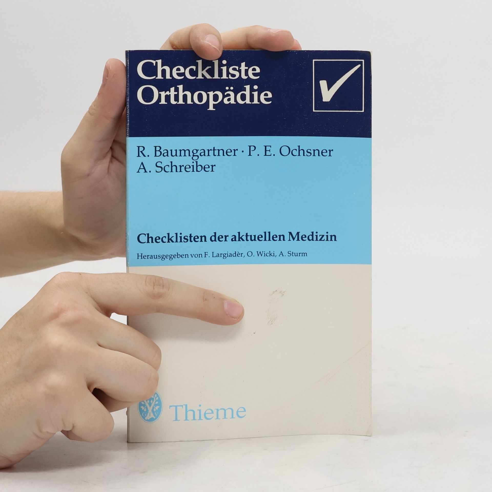 René Baumgartner Checkliste Orthopädie