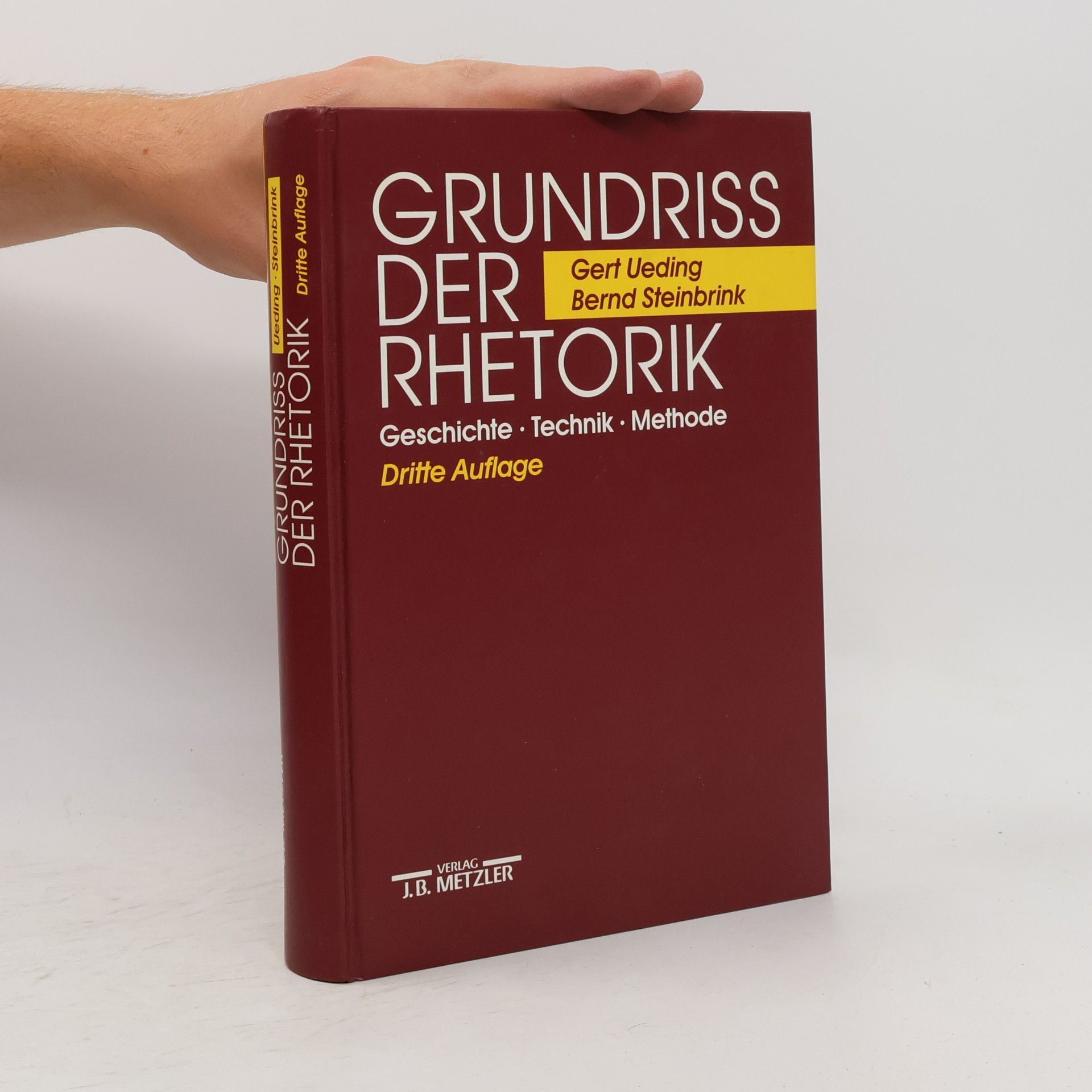 Gert Ueding Grundriss der Rhetorik