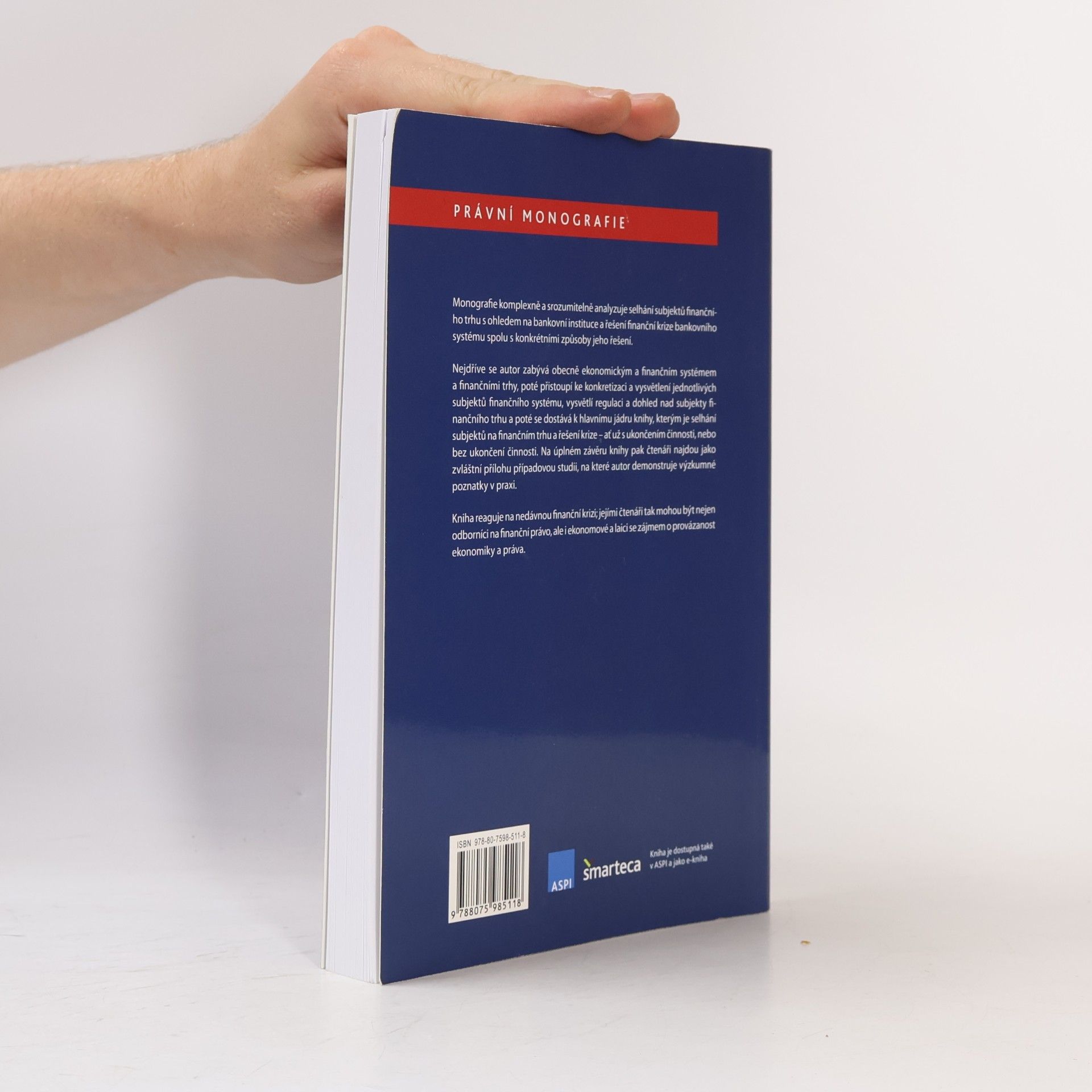 Lukáš Zrůst Právní monografie: Selhání subjektů finančního trhu (2019)