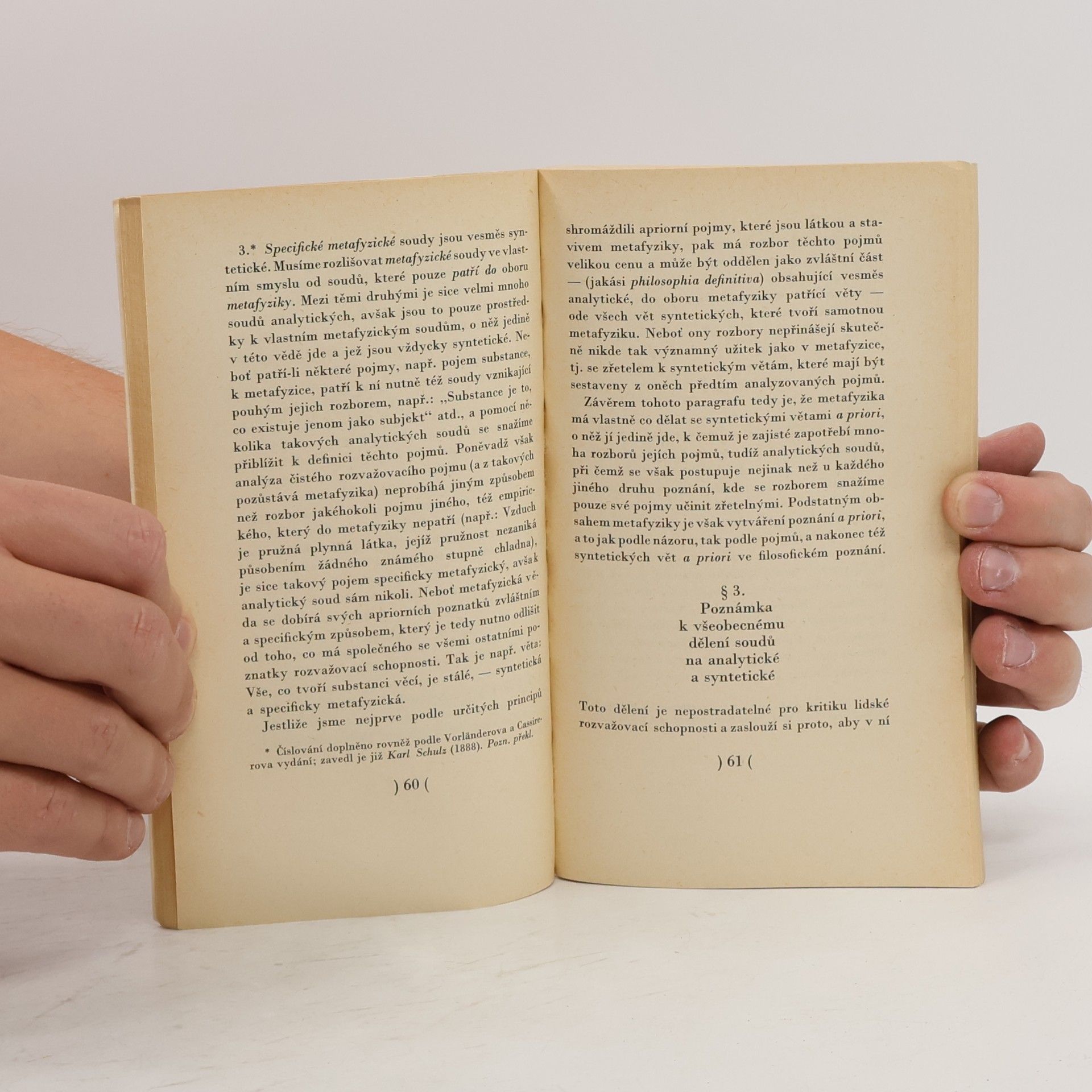 Immanuel Kant Prolegomena ke každé příští metafyzice jež se bude moci stát vědou