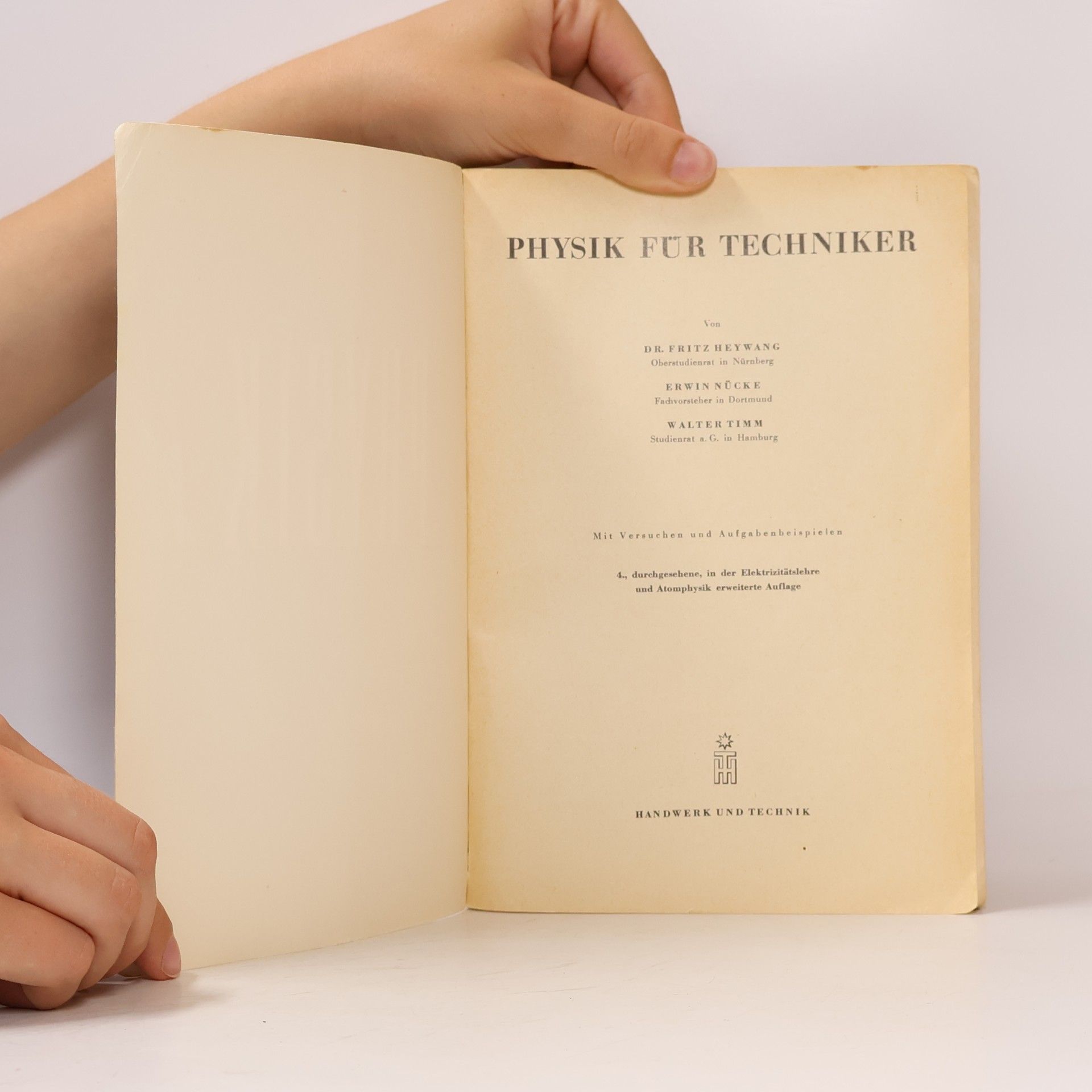 Fritz Heywang Physik für Techniker