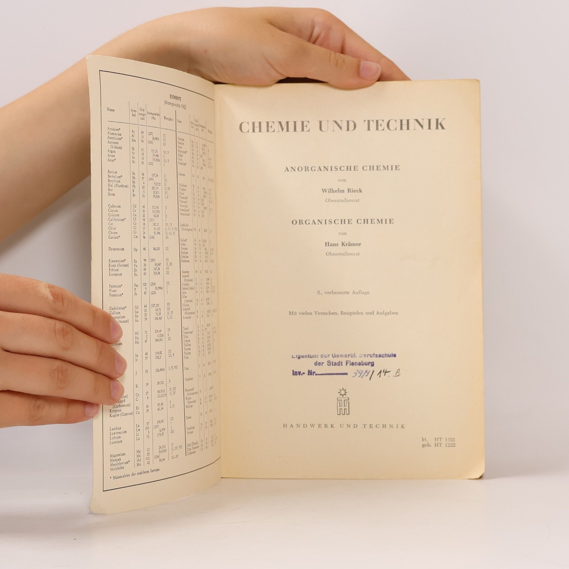 Wilhelm Rieck Chemie und Technik