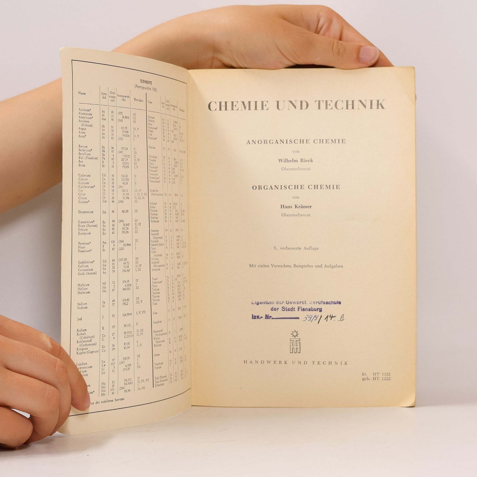 Wilhelm Rieck Chemie und Technik