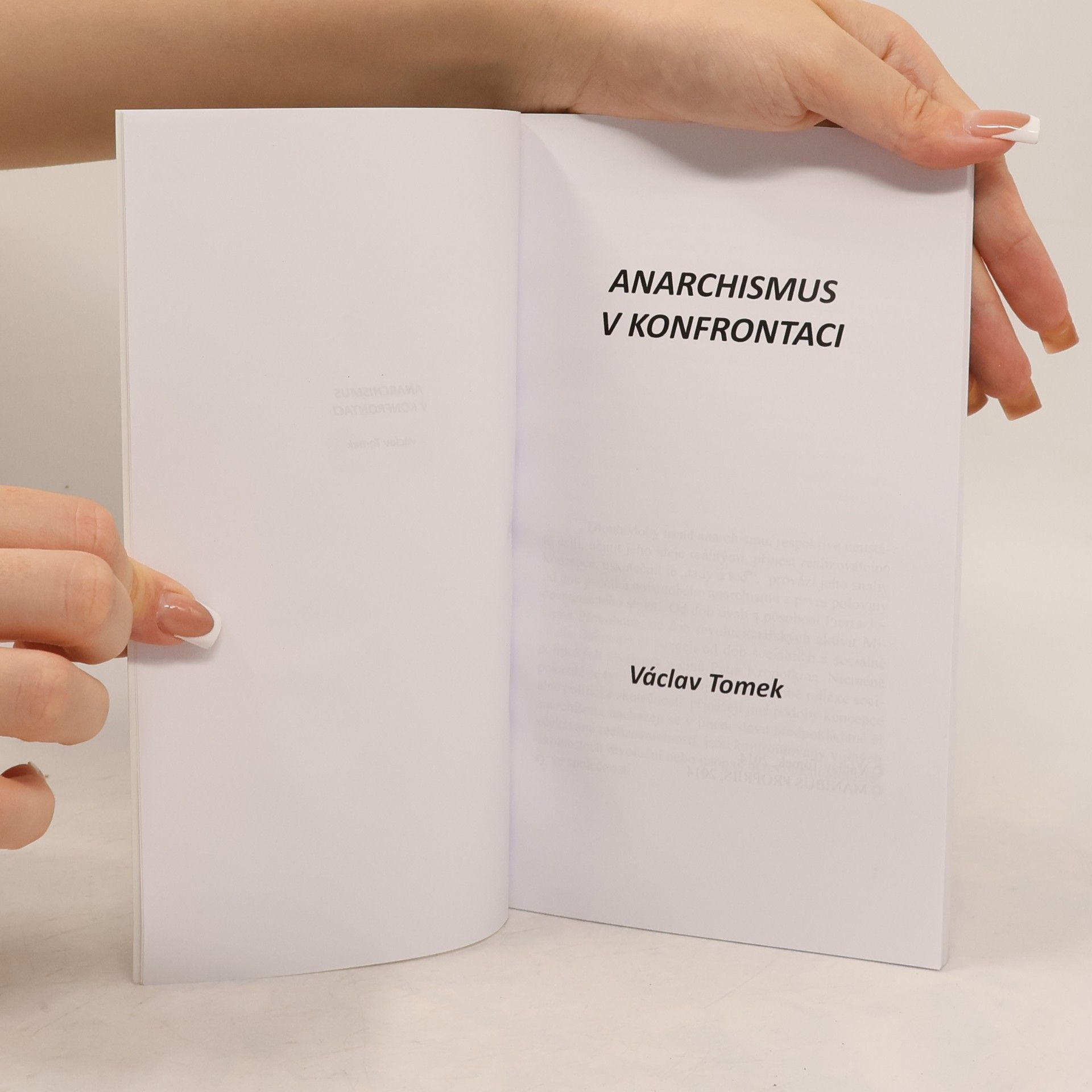Václav Tomek Anarchismus v konfrontaci
