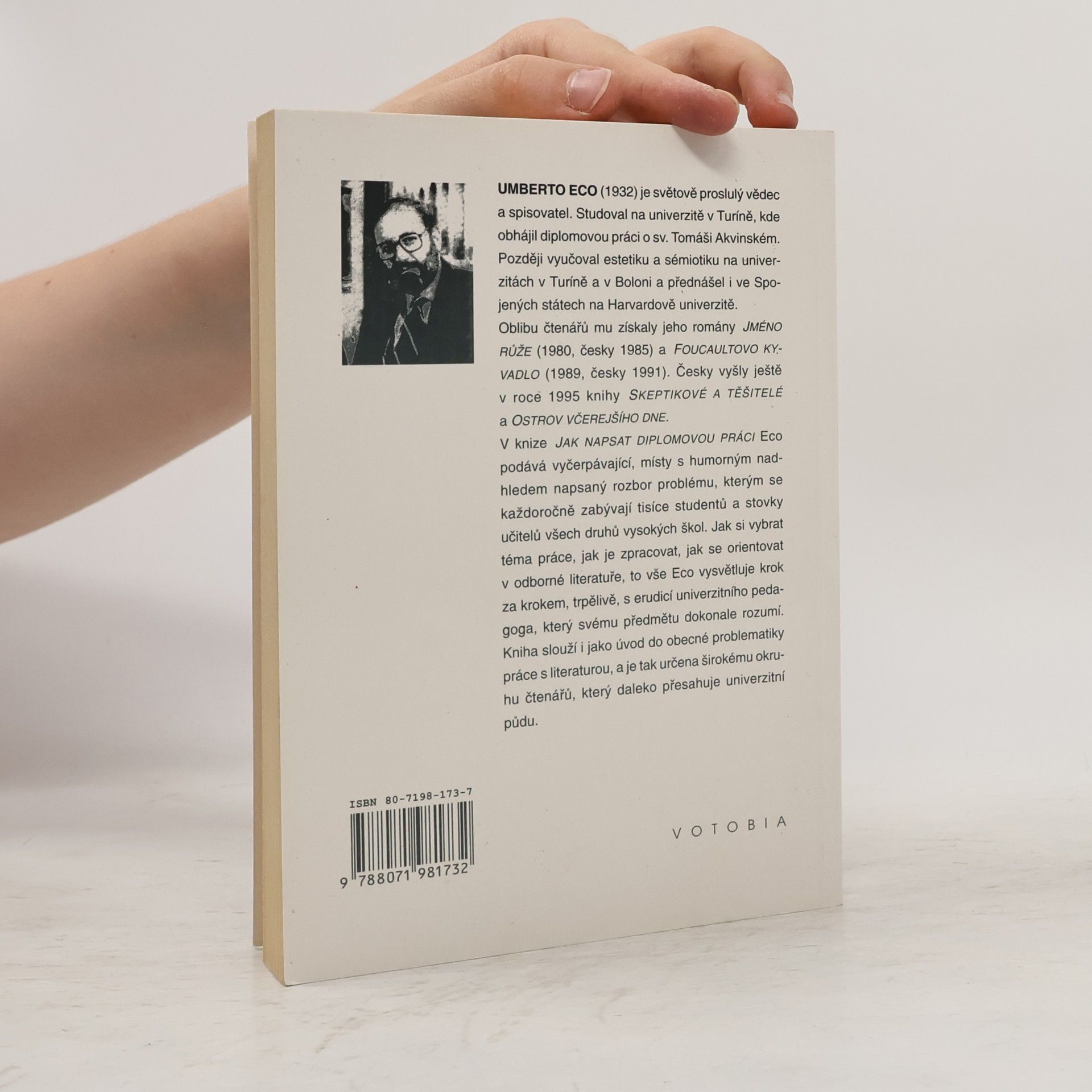 Umberto Eco Jak napsat diplomovou práci