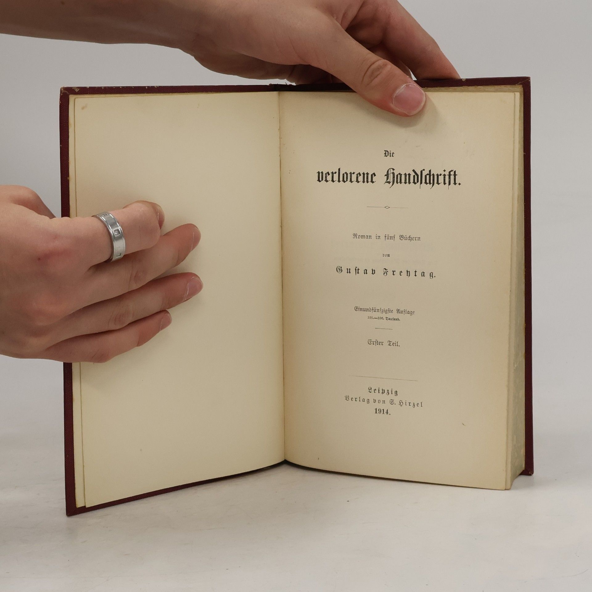 Gustav Freytag Die verlorene Handschrift 1