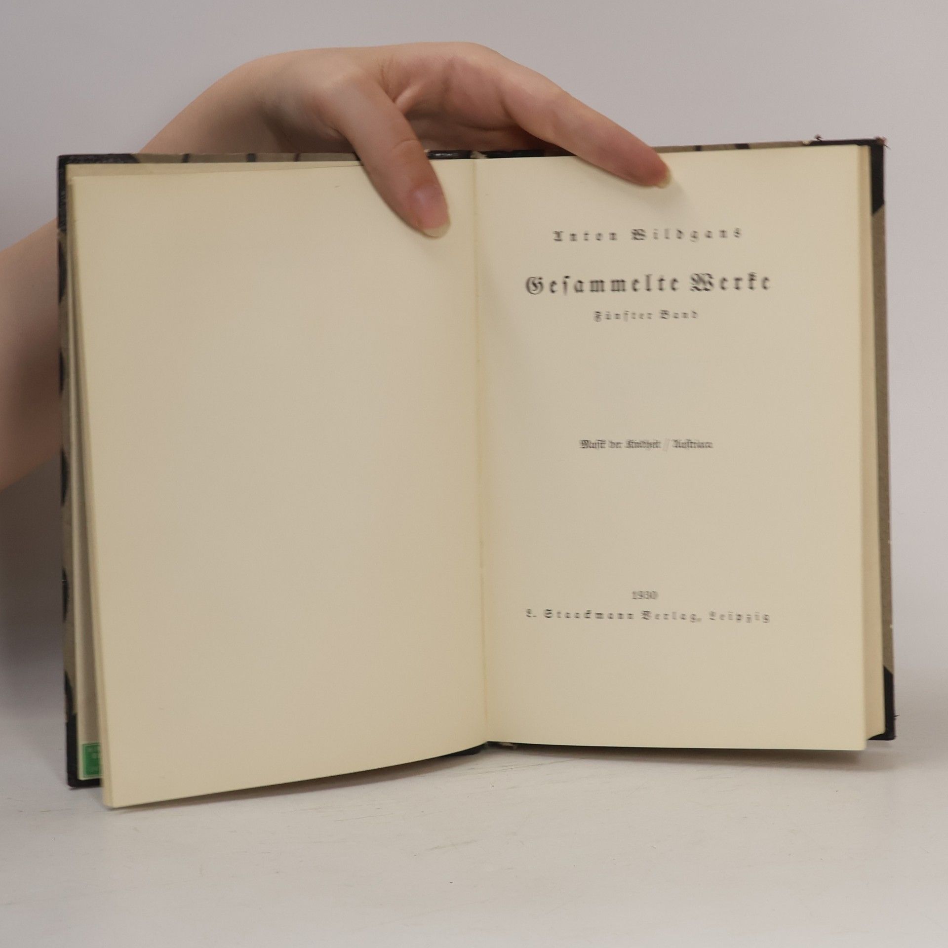 Anton Wildgans Gesammelte Werke 5