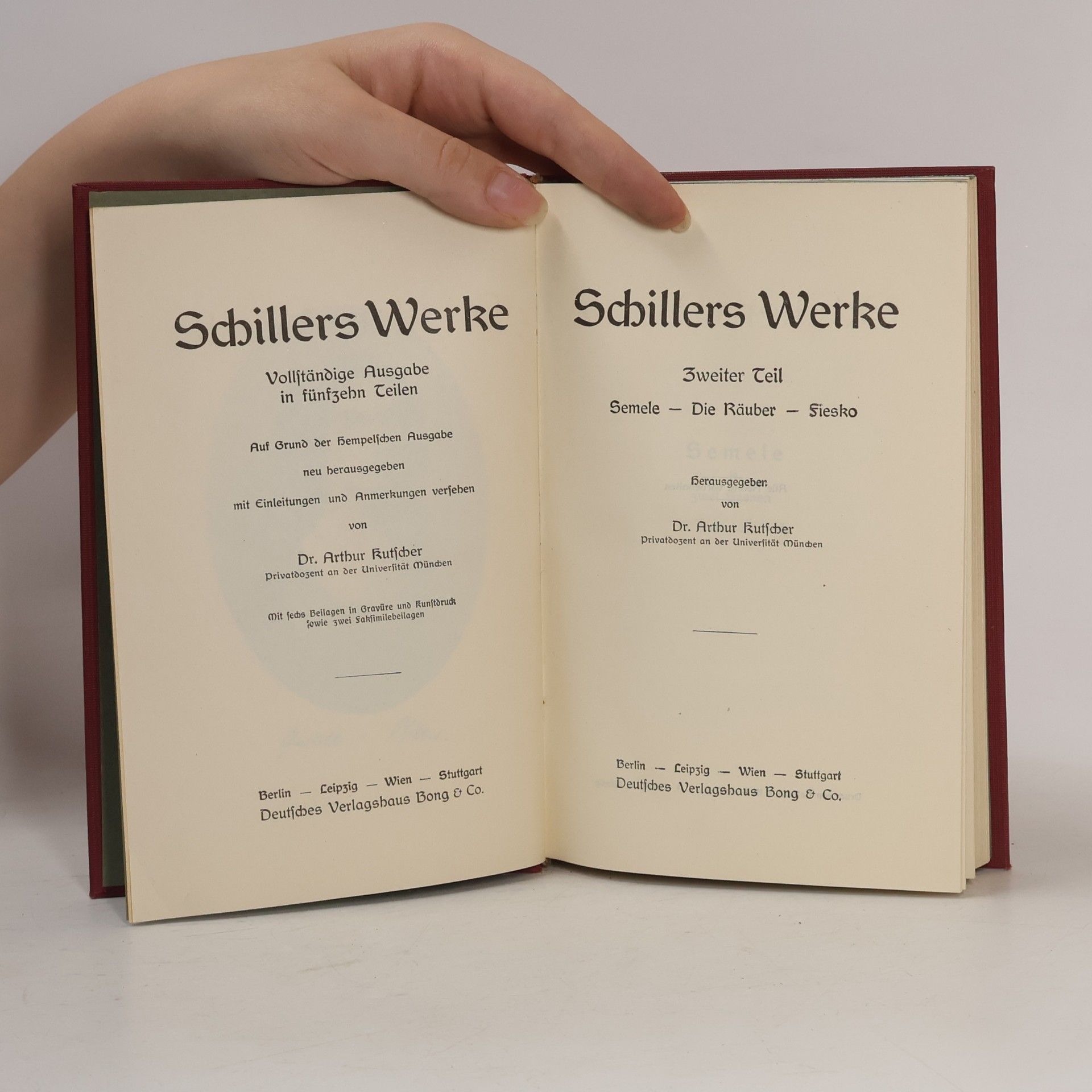 Friedrich Schiller Schillers Werke 2-3