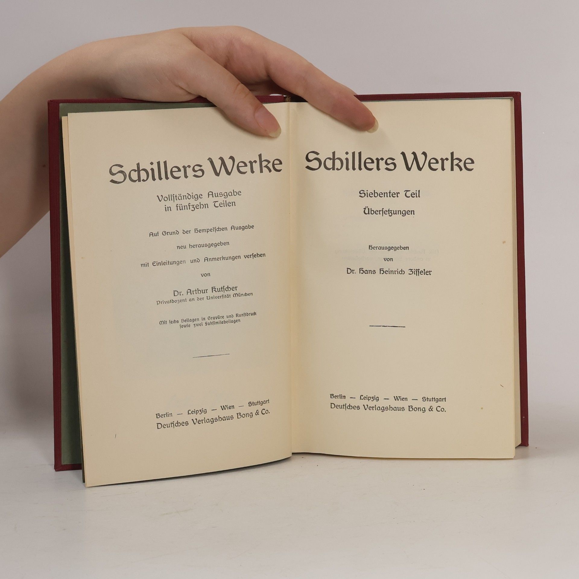 Hans Heinrich Zisseler Schillers Werke 7-8