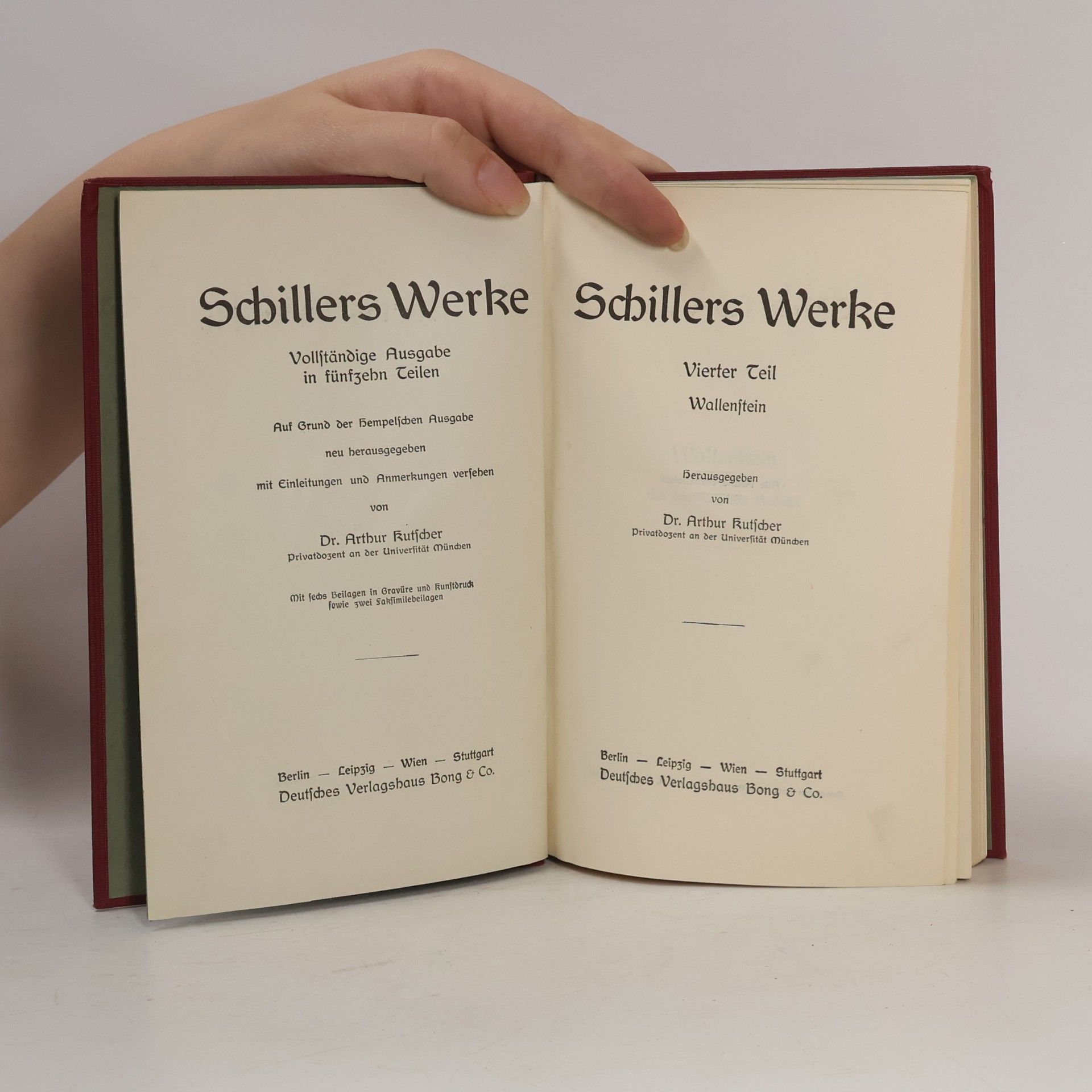 Friedrich Schiller Schillers Werke 4-5