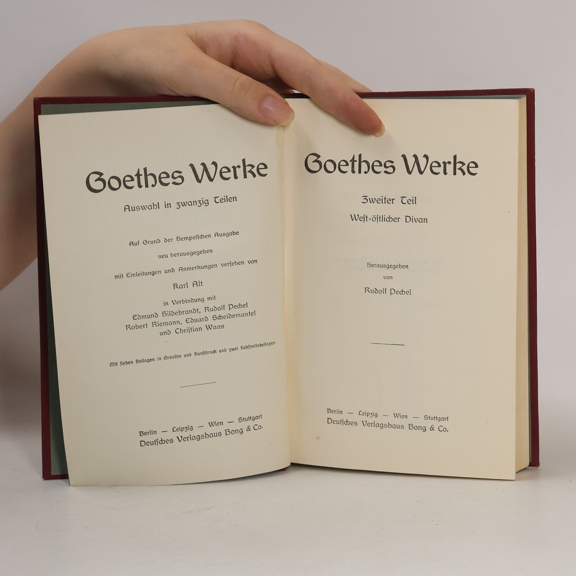 Johann Wolfgang von Goethe Goethes Werke 2-3