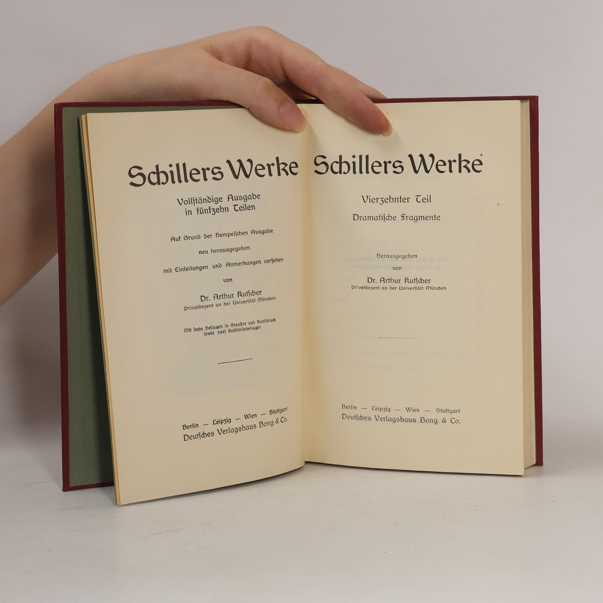 Arthur Kutscher Schillers Werke 14