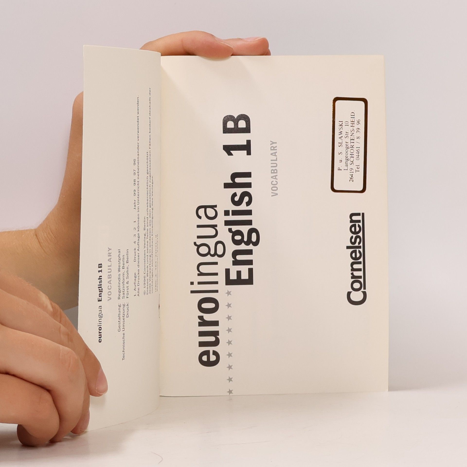 Susanne Self Eurolingua - 1B: English 1B