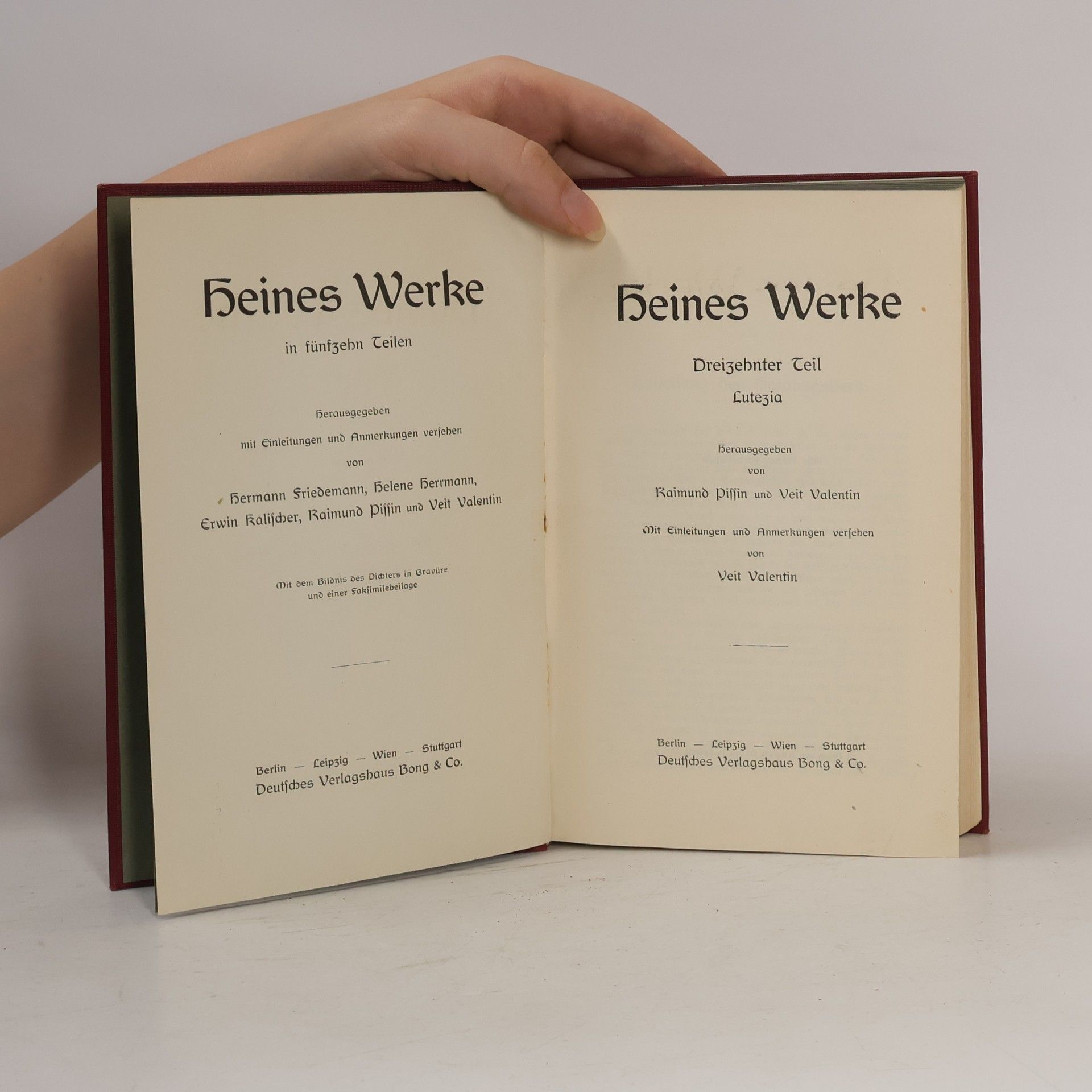 Heinrich Heine Heines Werke 13-15