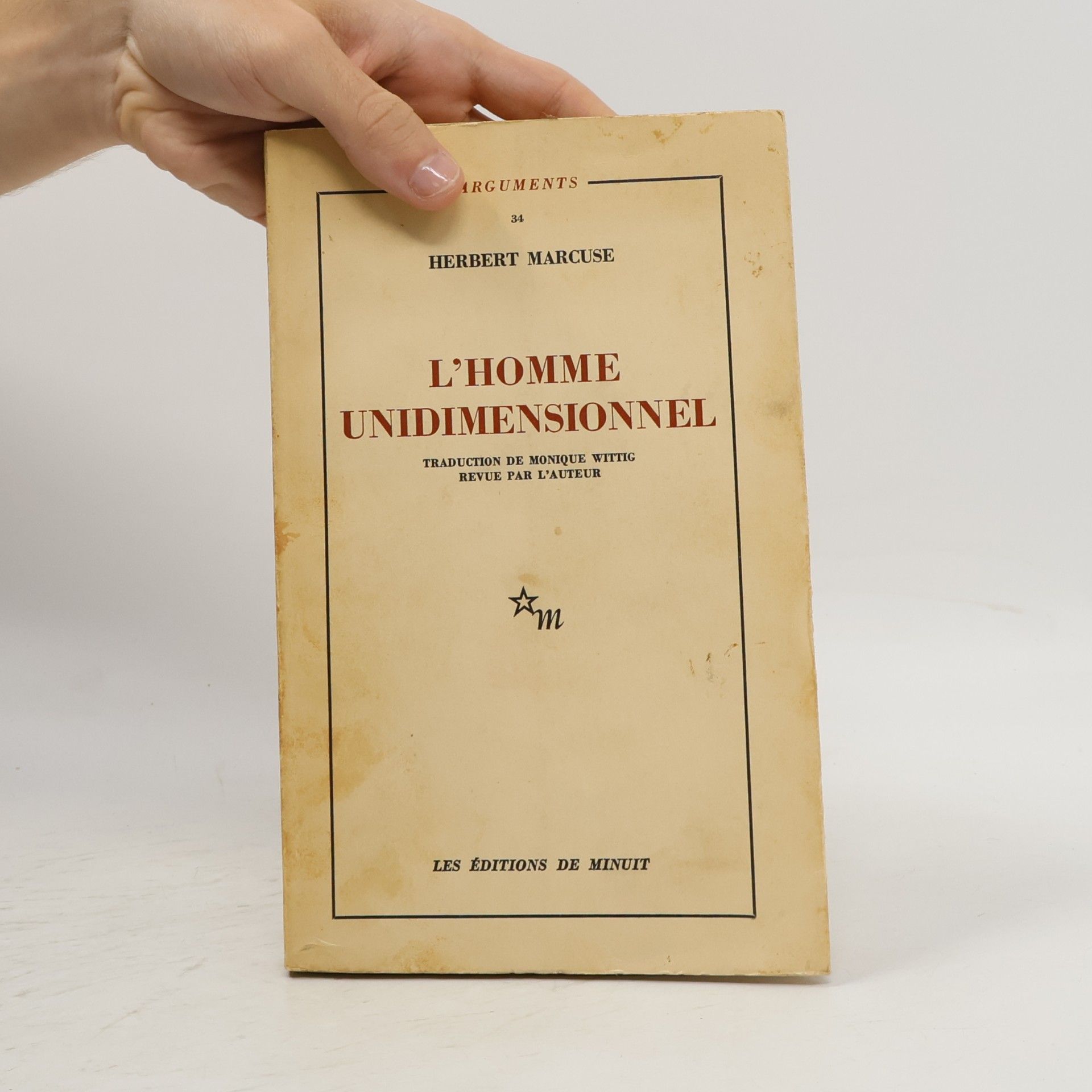 Herbert Marcuse L'homme unidimensionnel