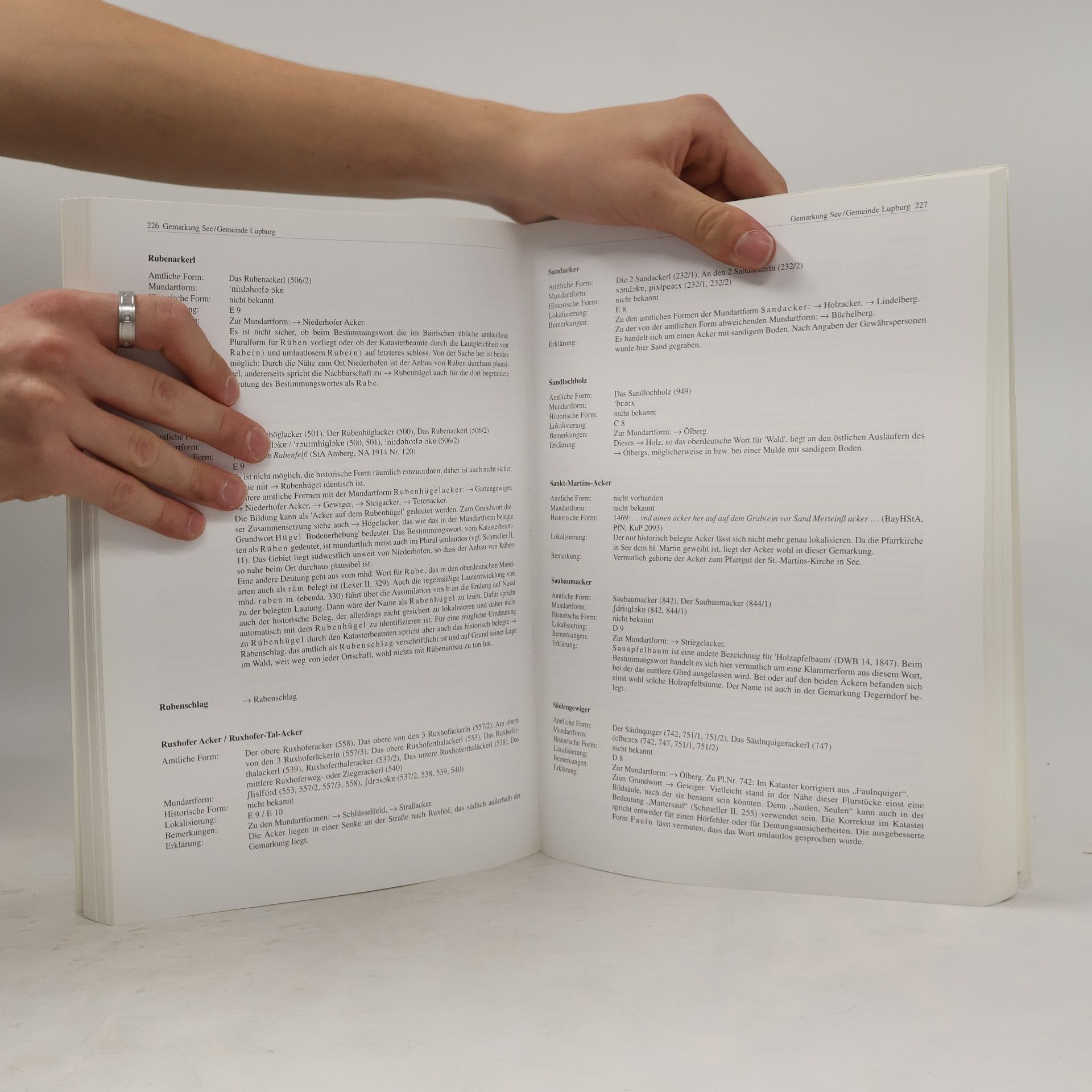 Edith Funk Bayerisches Flurnamenbuch - 7: Marktgemeinde Lupburg